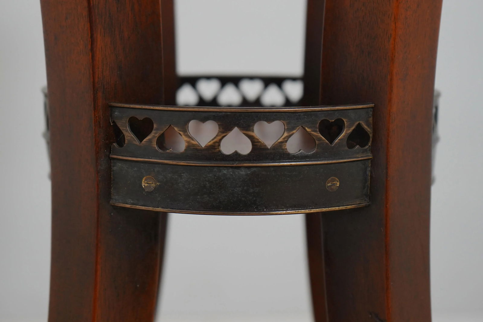 Pair Theodore Alexander Regency Style Leather Top Pedestal Tables - 4