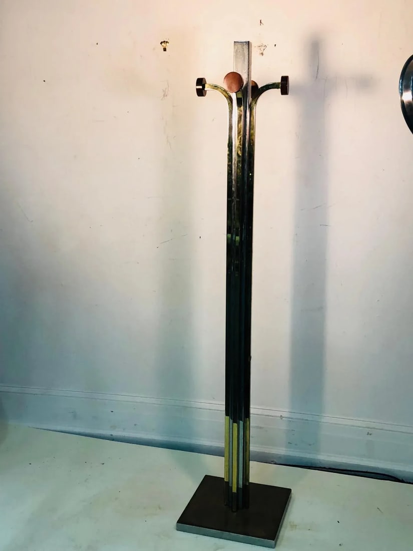 1980s Modern Coat Rack Attributed to Willy Rizzo - 2