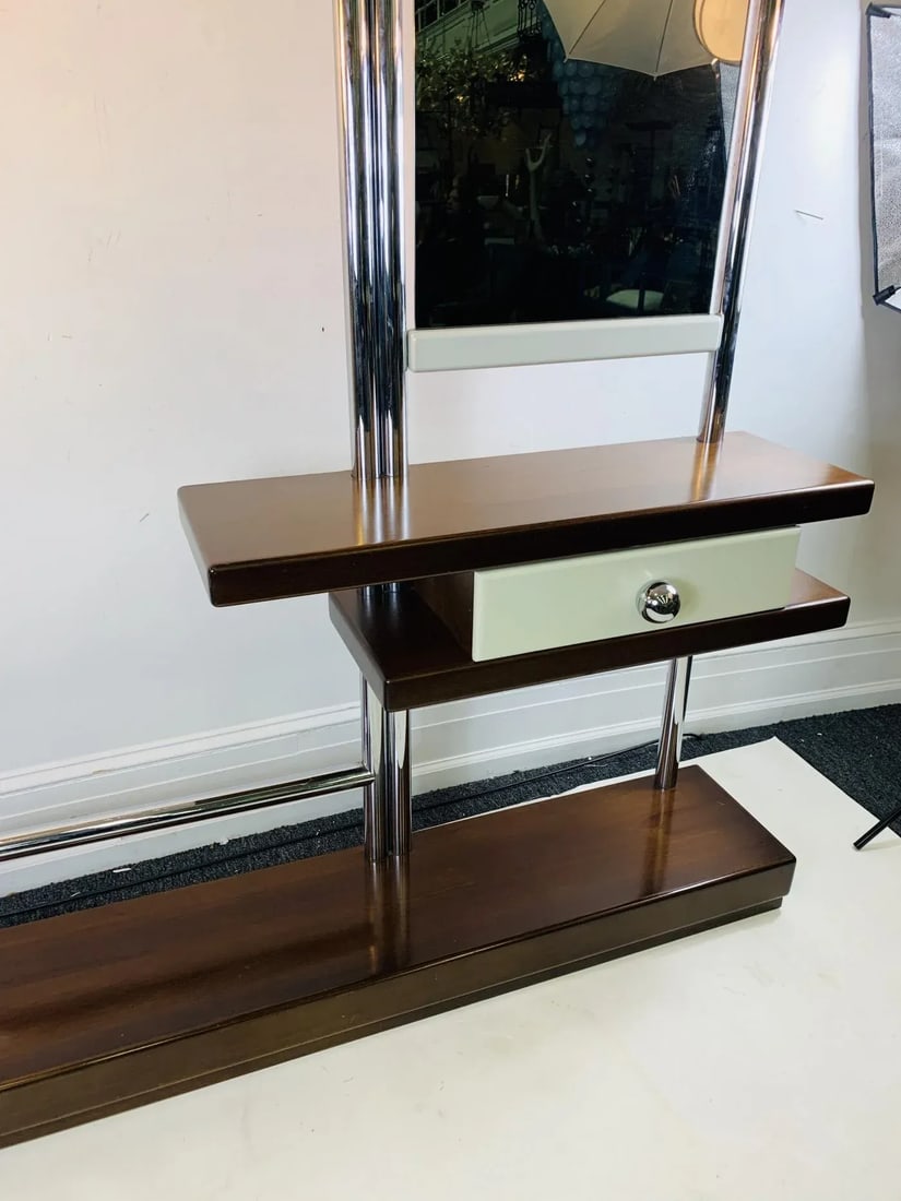 Italian 1970s Modernist Hall Rack Attributed to Willy Rizzo - 7