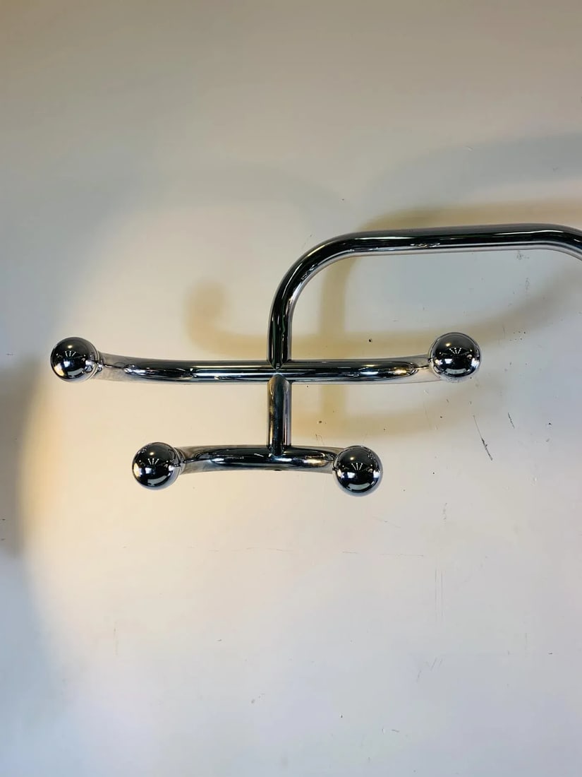 Italian 1970s Modernist Hall Rack Attributed to Willy Rizzo - 9