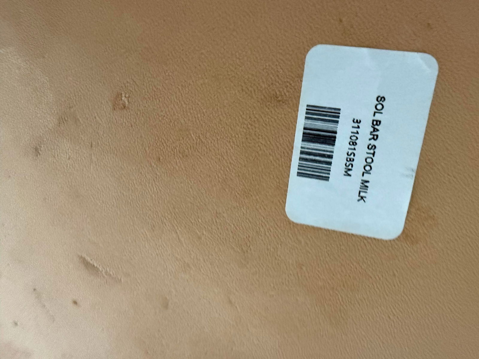 Sol & Luna Tan Leather and Iron Bar Stool - 8