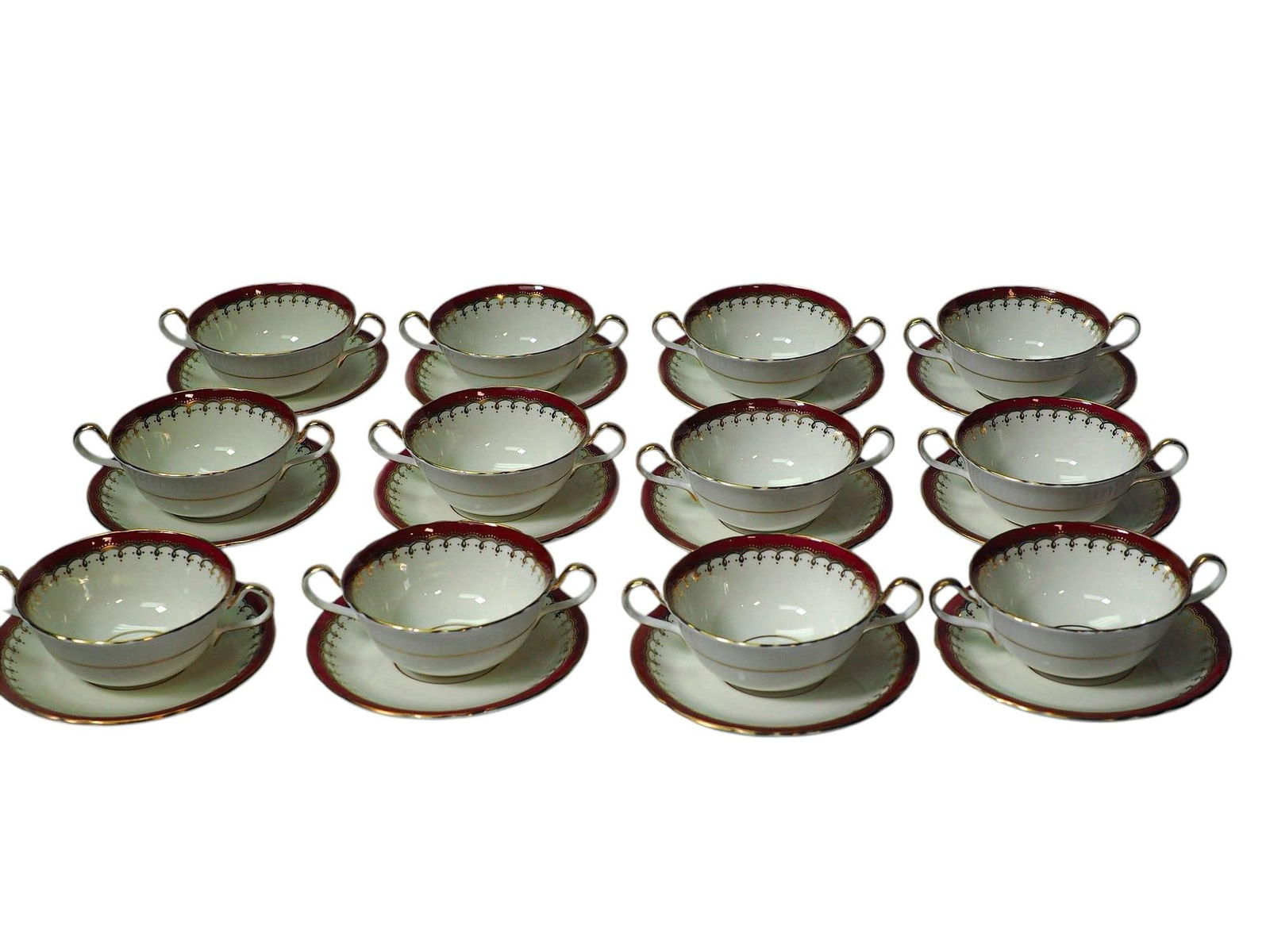 Vintage Aynsley Dunrobin Bone China Complete Set for 12 (56 Pieces) With Extras - 4