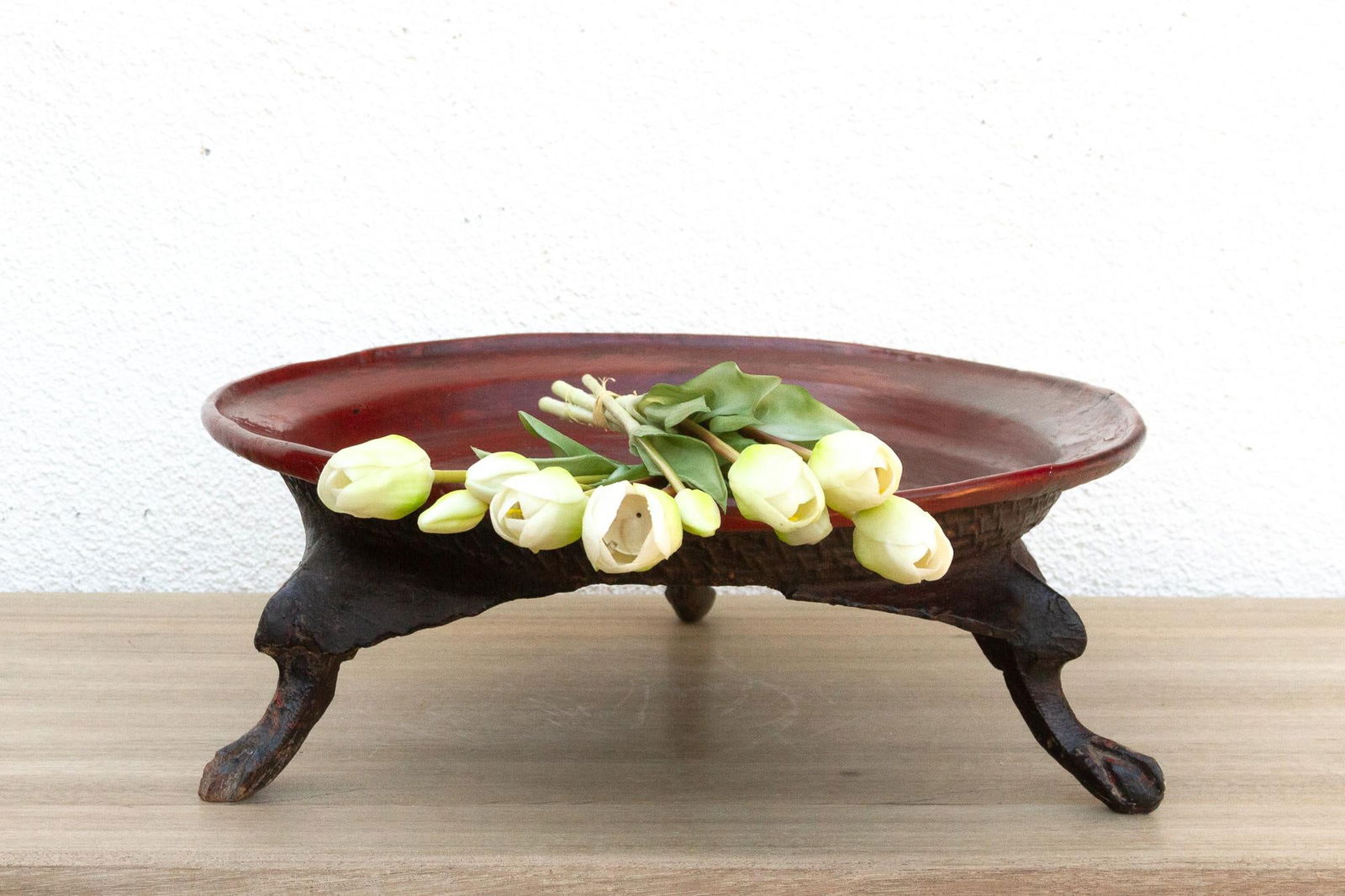 Offering Elegance, Antique Burmese Lacquered Tray - 10