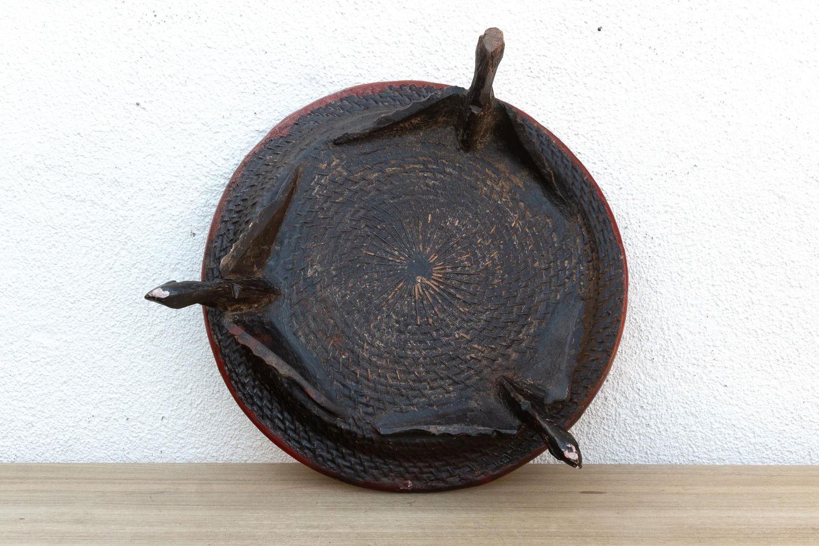 Offering Elegance, Antique Burmese Lacquered Tray - 8