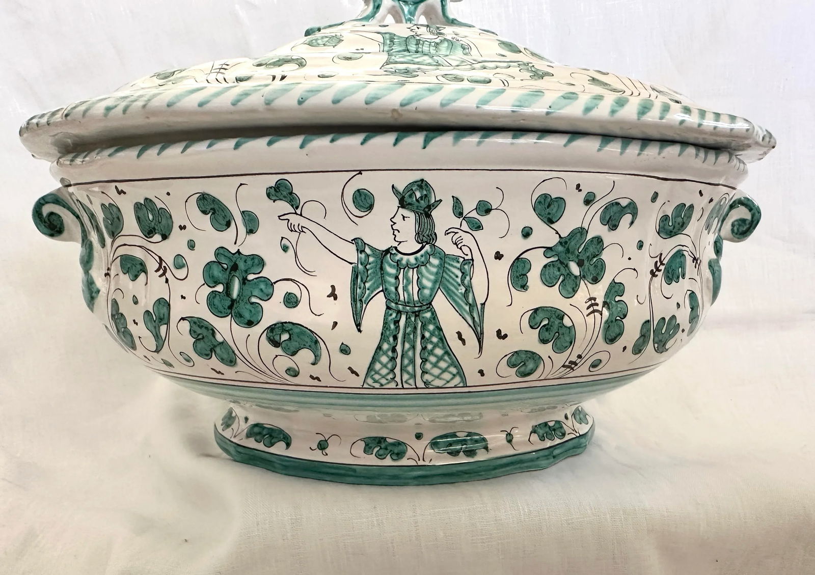 Deruta Maiolica Soup Tureen W/Spoon - 7