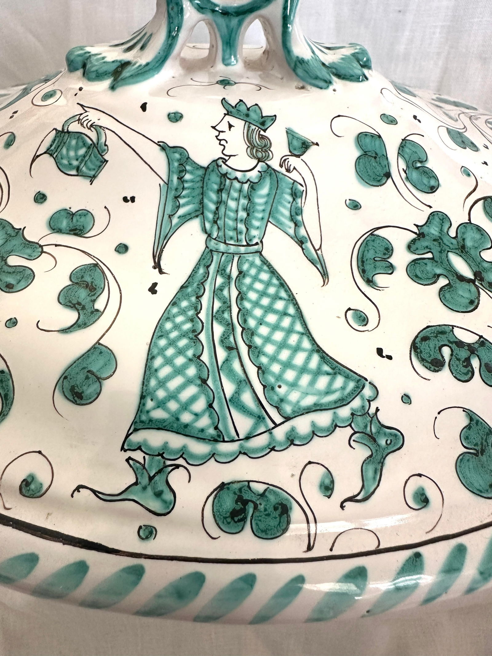 Deruta Maiolica Soup Tureen W/Spoon - 9