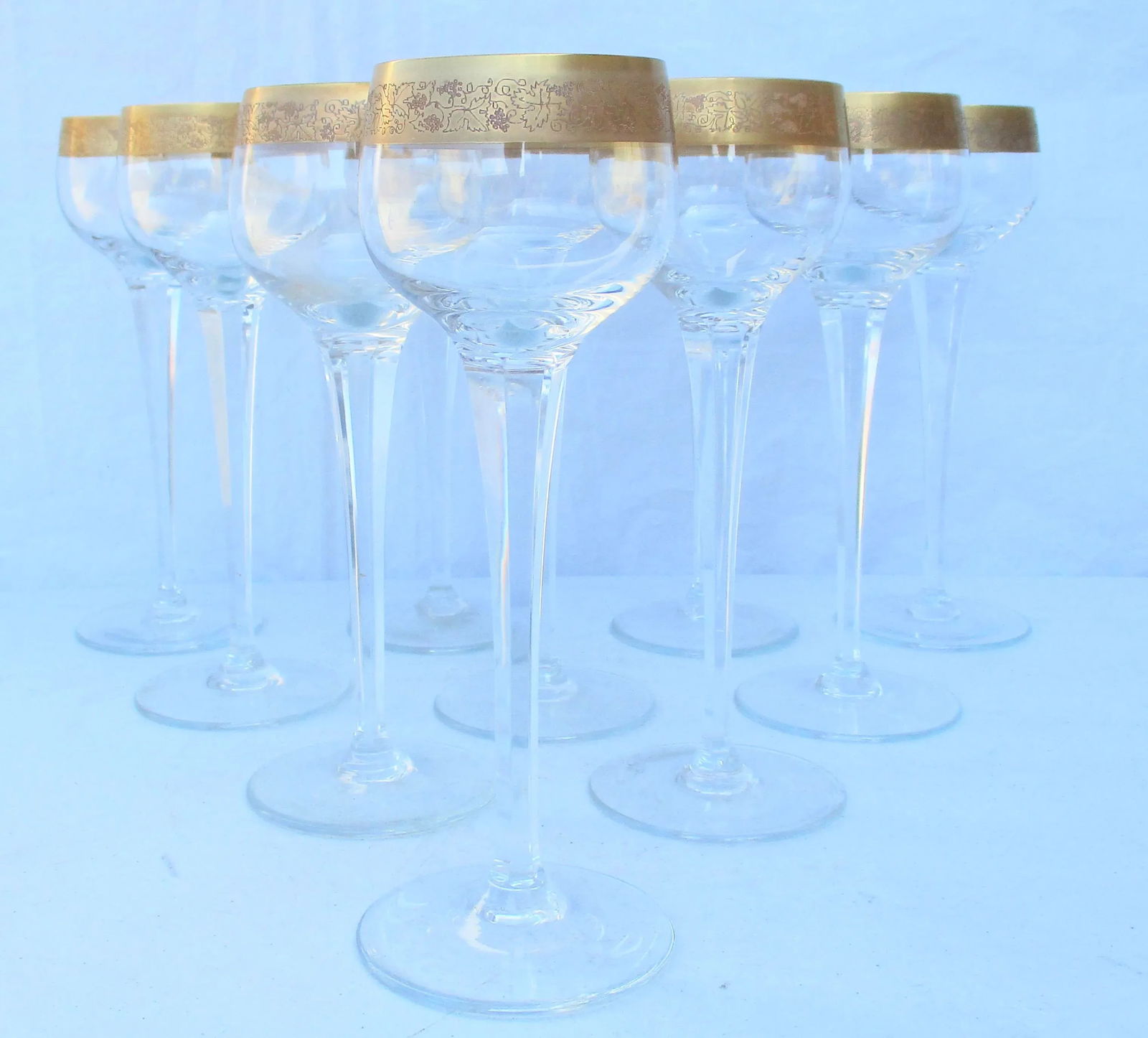 Long Stemmed Hoch White Wine Goblets - Set of 10 - 7