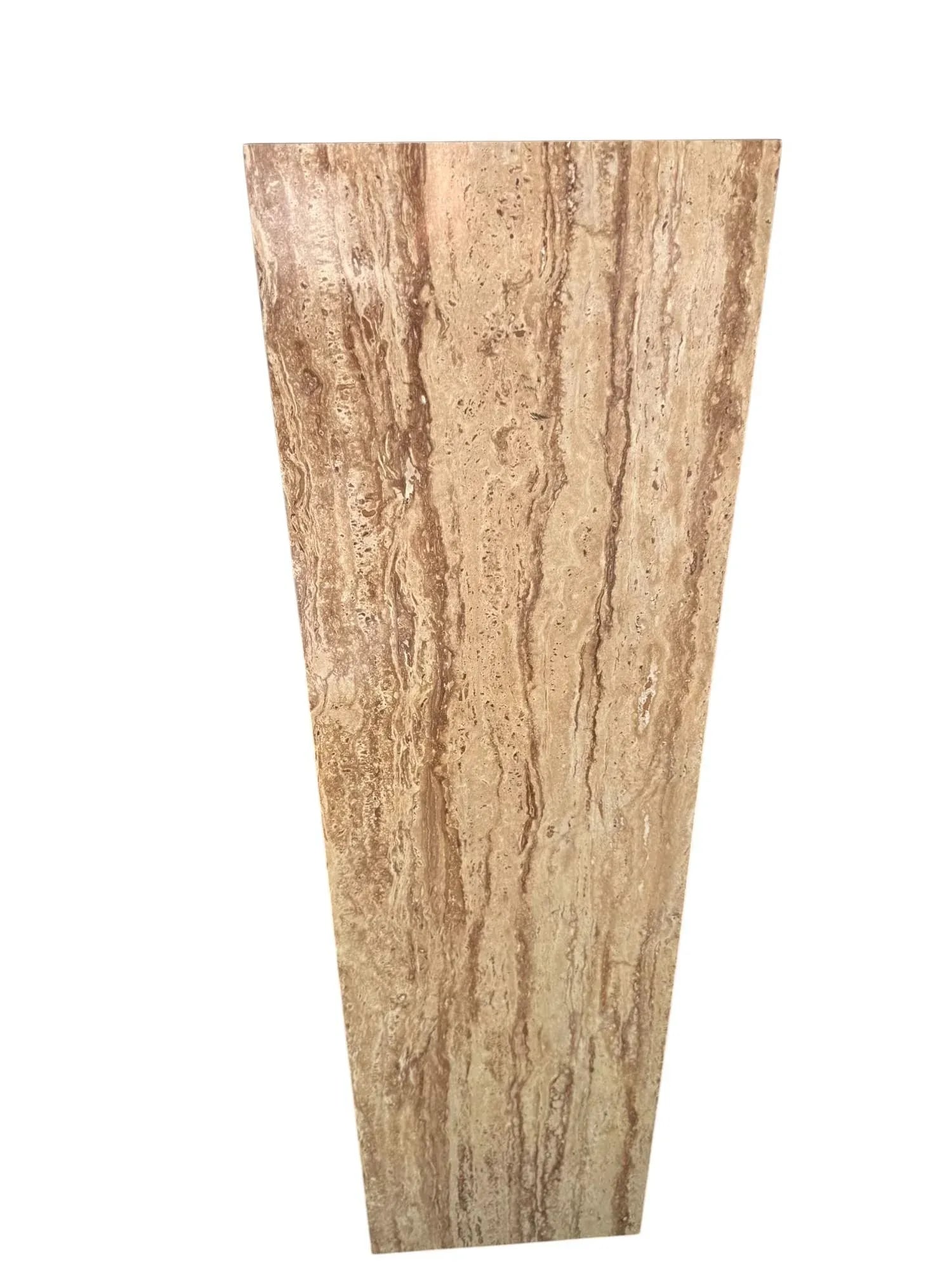 Mid 20th Century Postmodern Faux Travertine Laminate Pedestals - A Pair - 5