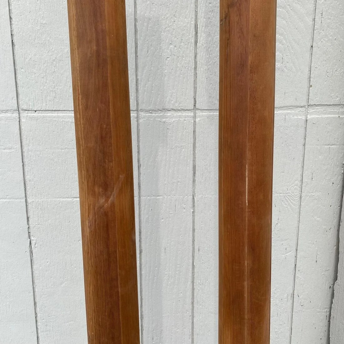 Antique 19th Century Architectural Doric Turned Wooden Columns -a Pair - 6