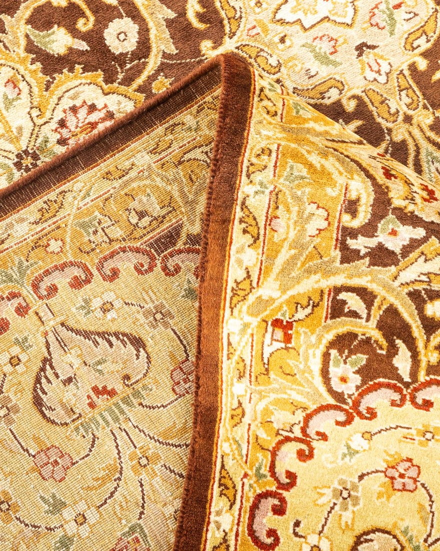 Mogul Hand-Knotted Area Rug - Brown, 8' 1" x 10' 4" - 6