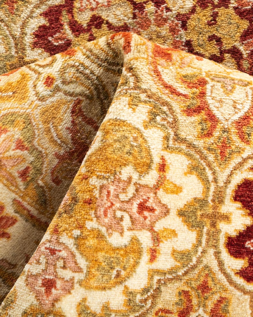 Mogul Hand-Knotted Runner Rug - Ivory, 2' 7" x 13' 3" - 7