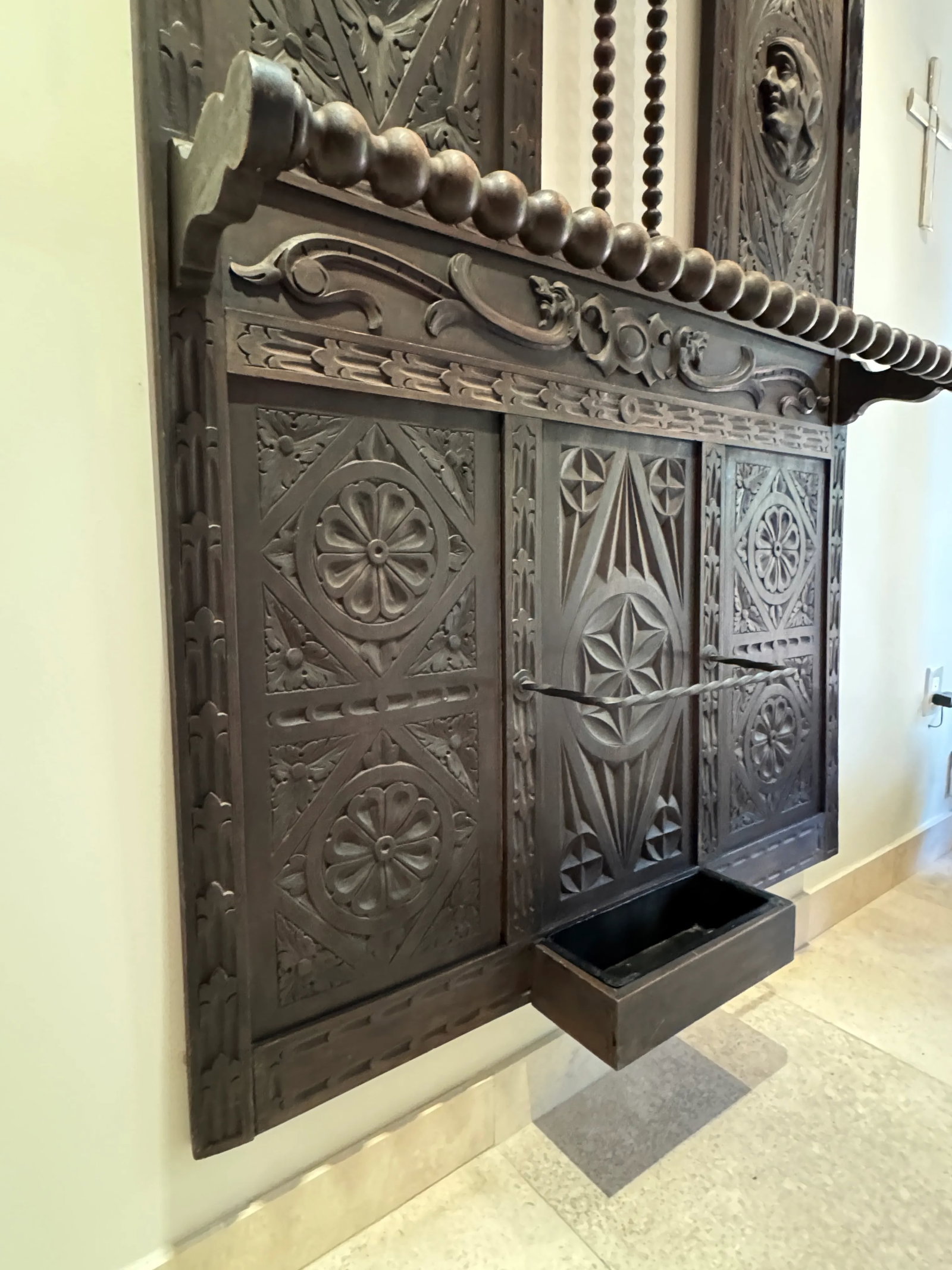 Entrance Hall Tree/Coat Rack/Umbrella Stand, 19th Century French Gothic Revival - 5