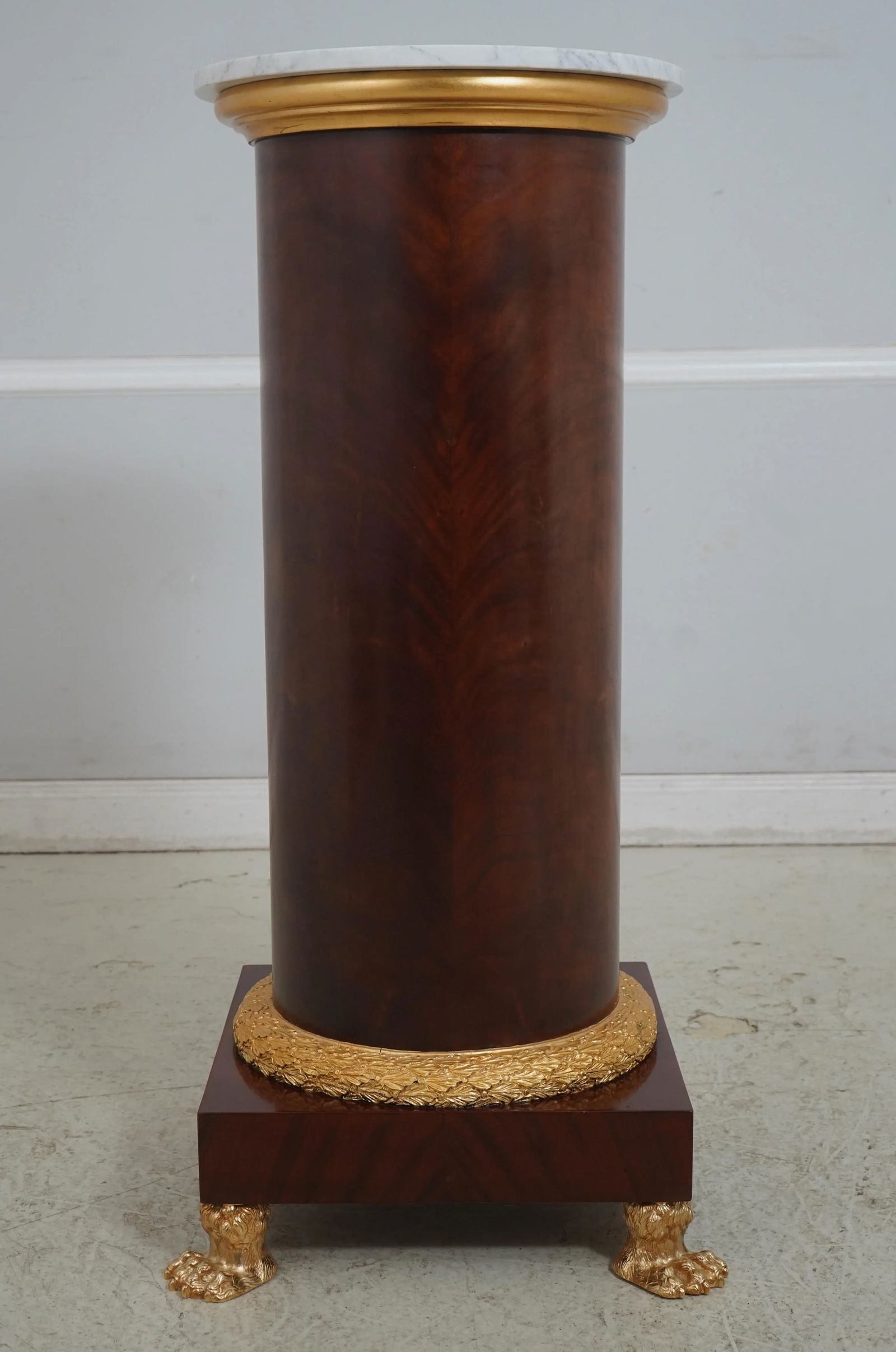 French Empire Bronze Mounted Marble Top Mahogany Pedestal - 3