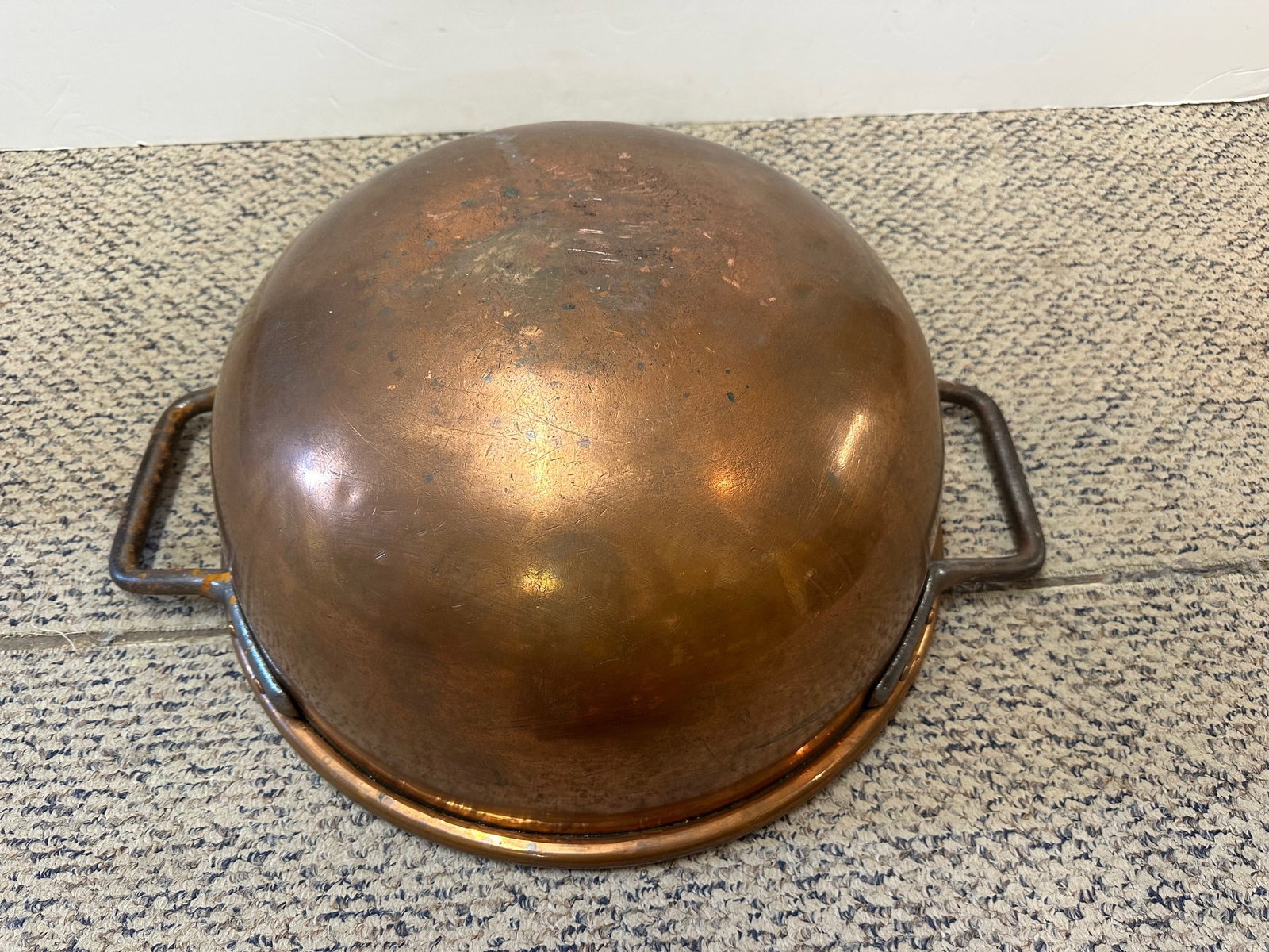 Gigantic Antique Copper Chocolate Pot Kettle - 11