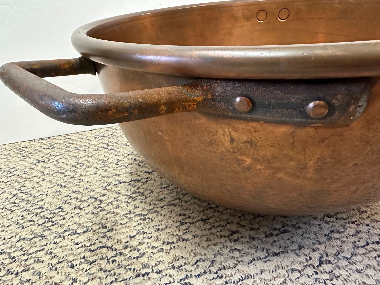 Gigantic Antique Copper Chocolate Pot Kettle - 4