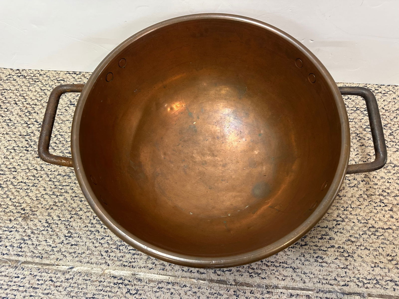 Gigantic Antique Copper Chocolate Pot Kettle - 7