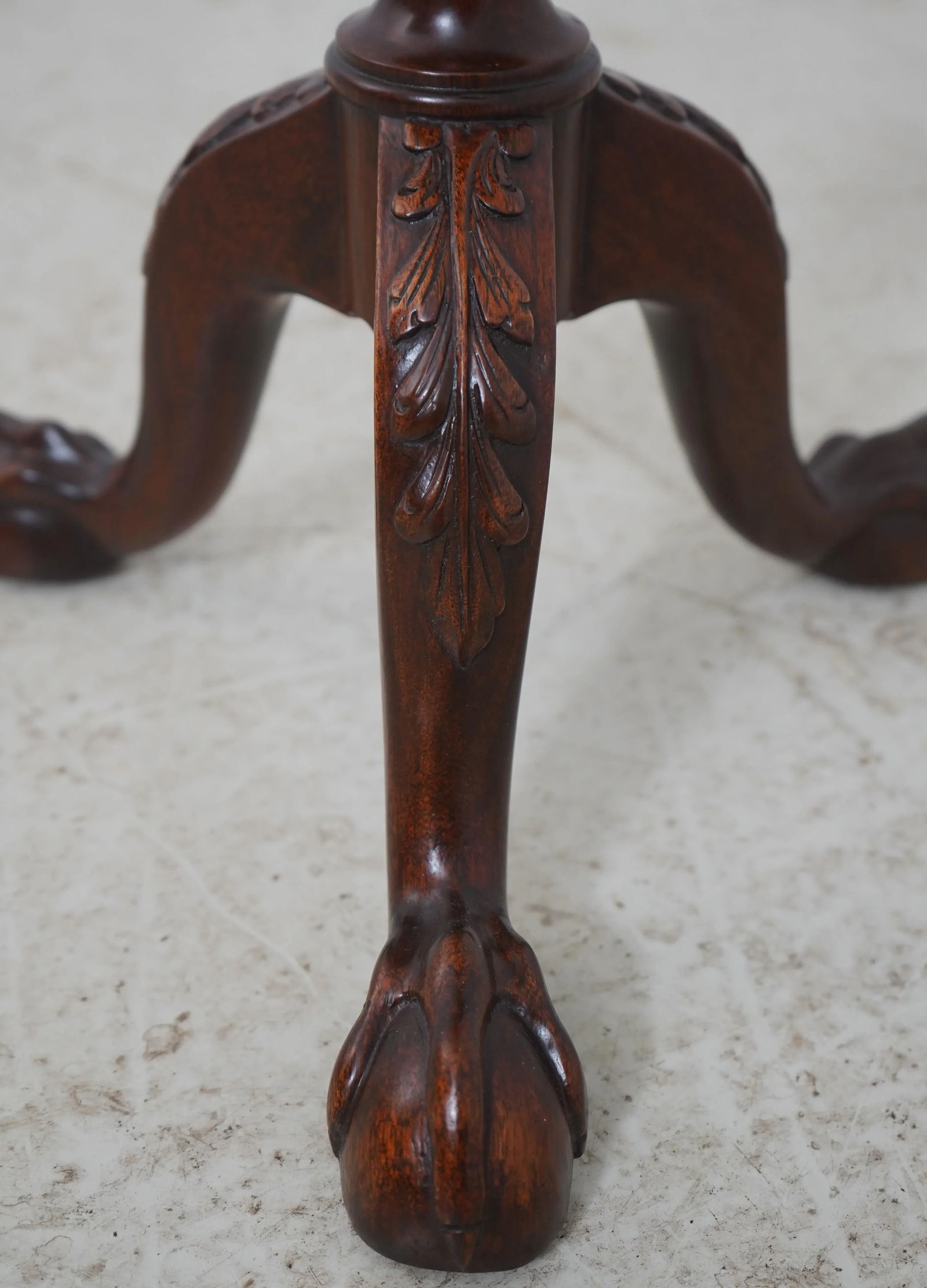 Ball & Claw Chippendale Style Mahogany Pedestal Stand - 6