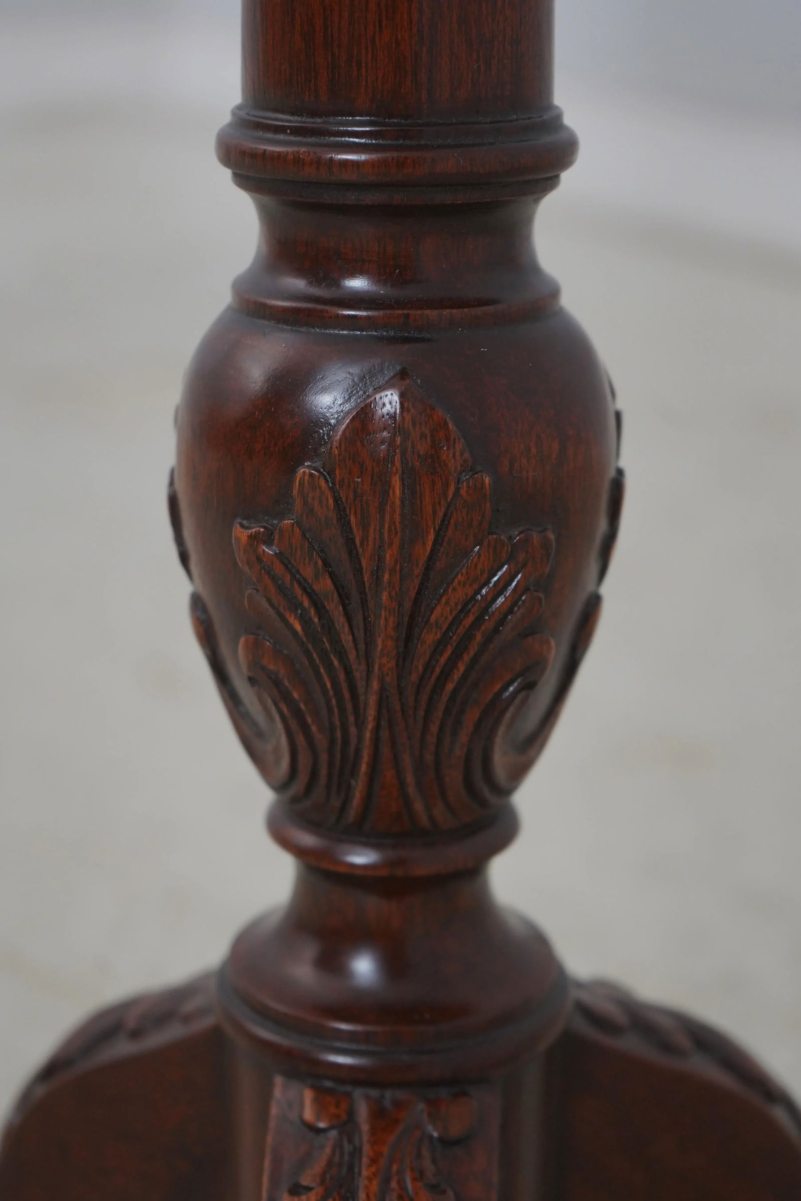 Ball & Claw Chippendale Style Mahogany Pedestal Stand - 9