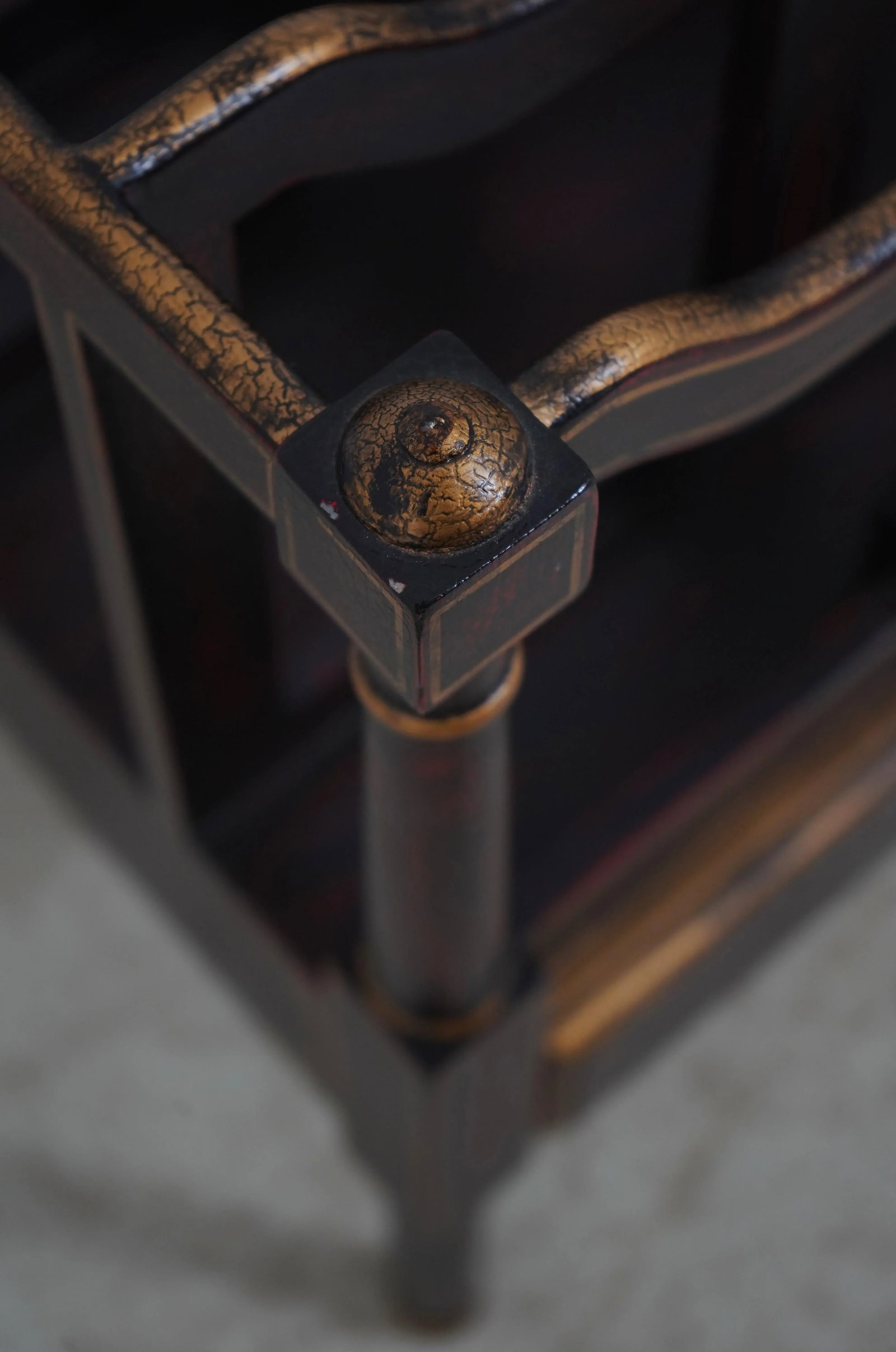 Stunning Regency 2 Drawer Painted Finish Canterbury Magazine Rack - 10