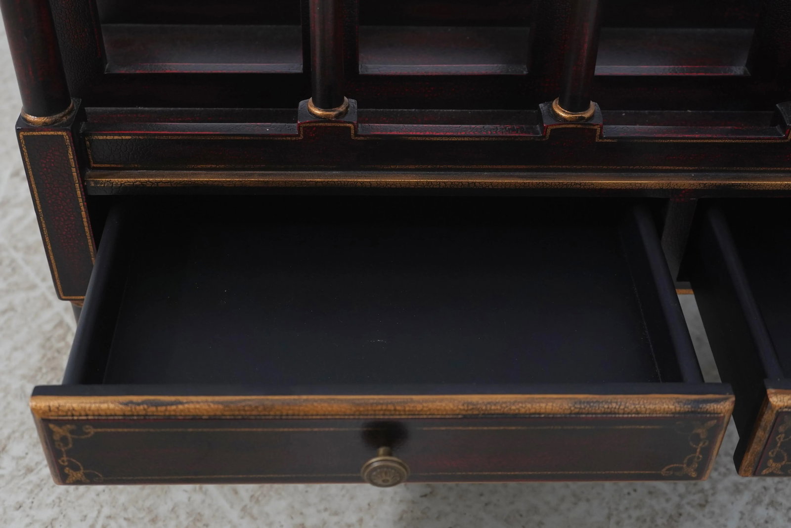 Stunning Regency 2 Drawer Painted Finish Canterbury Magazine Rack - 12