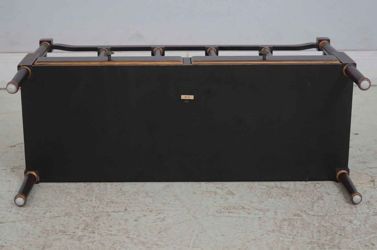 Stunning Regency 2 Drawer Painted Finish Canterbury Magazine Rack - 17