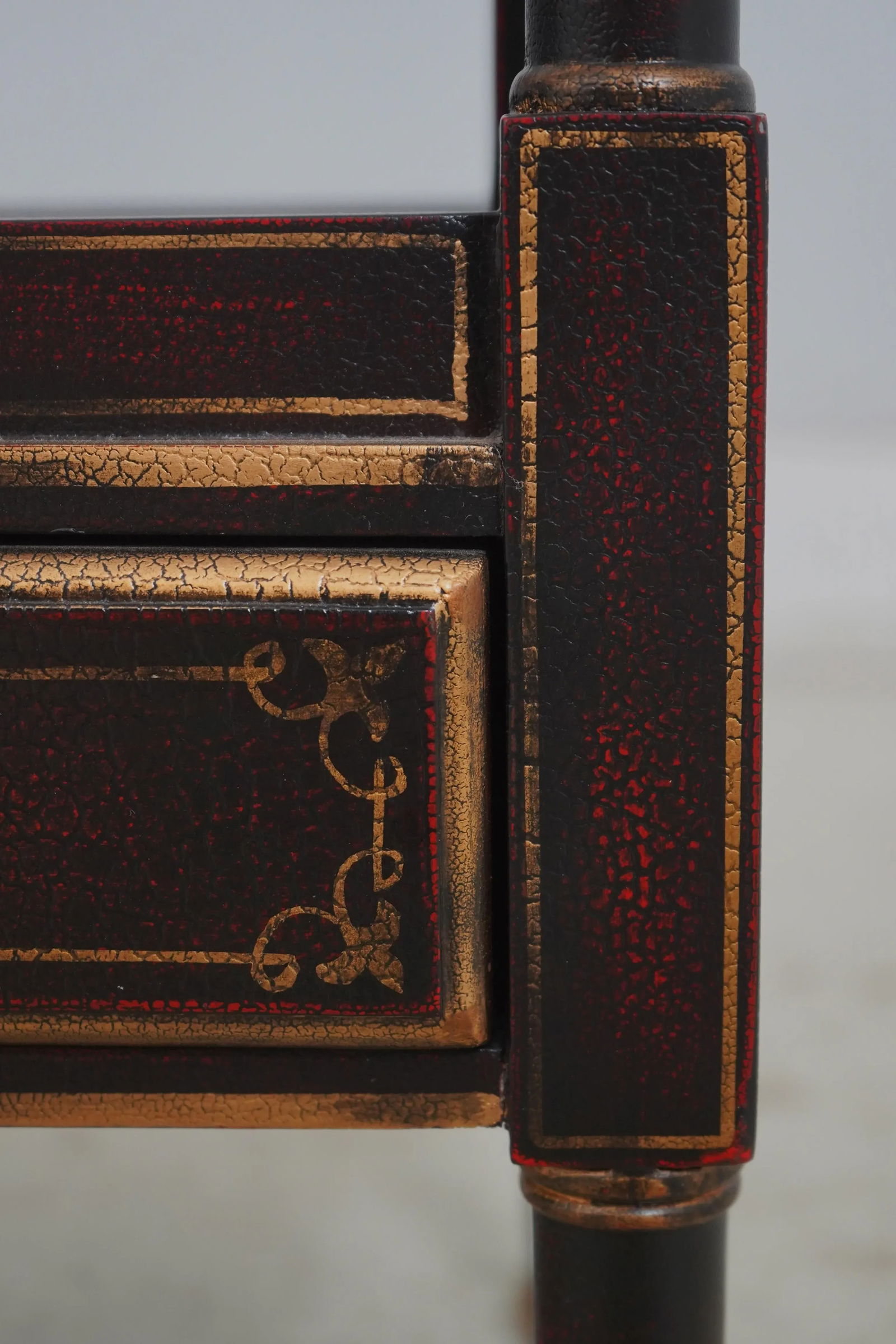 Stunning Regency 2 Drawer Painted Finish Canterbury Magazine Rack - 8