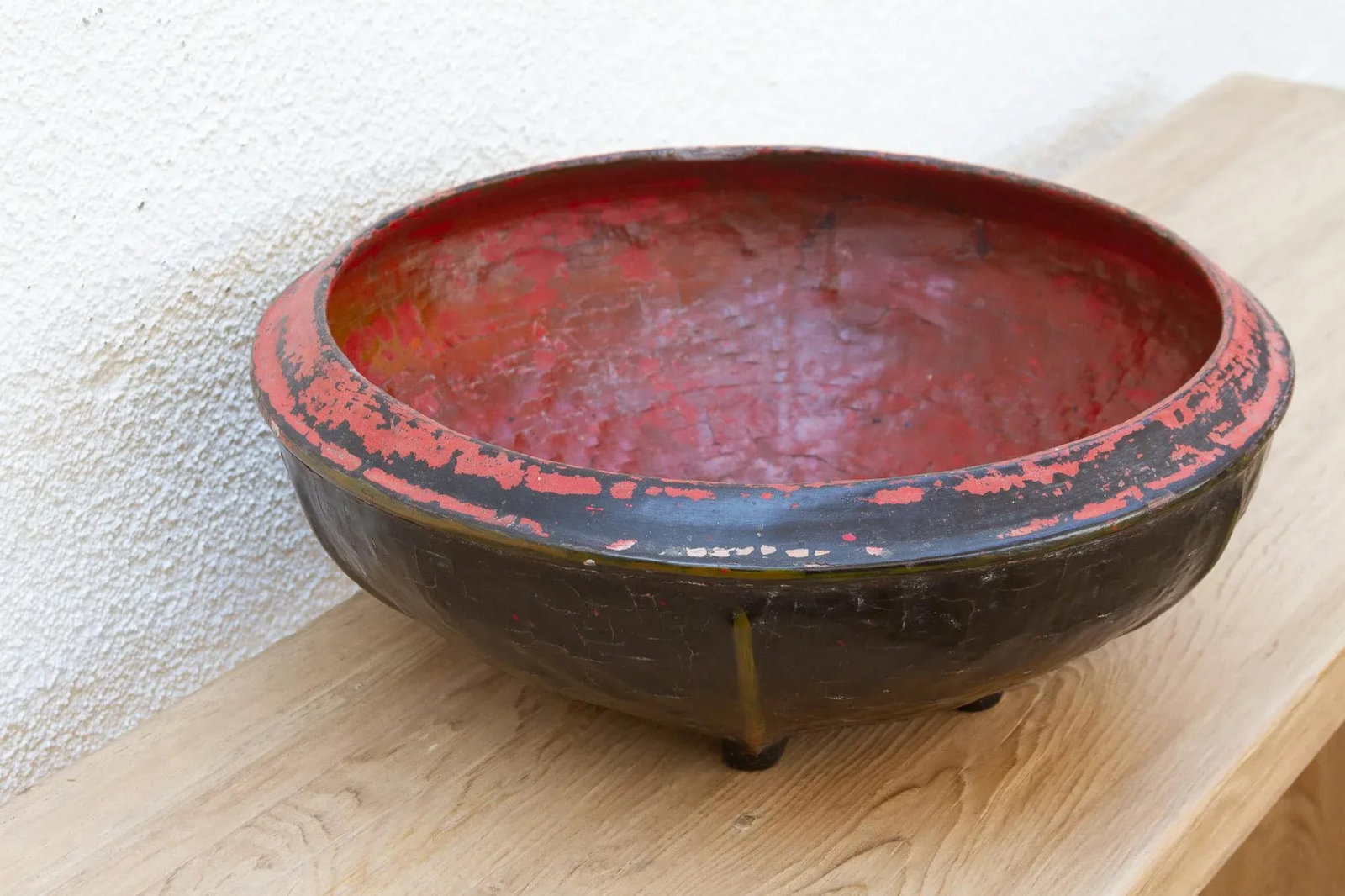 A Finely Woven Black & Red Burmese Basket - 4