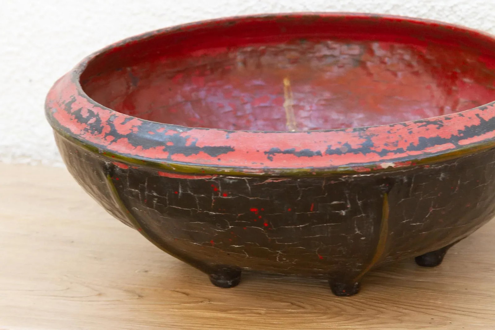 A Finely Woven Black & Red Burmese Basket - 5