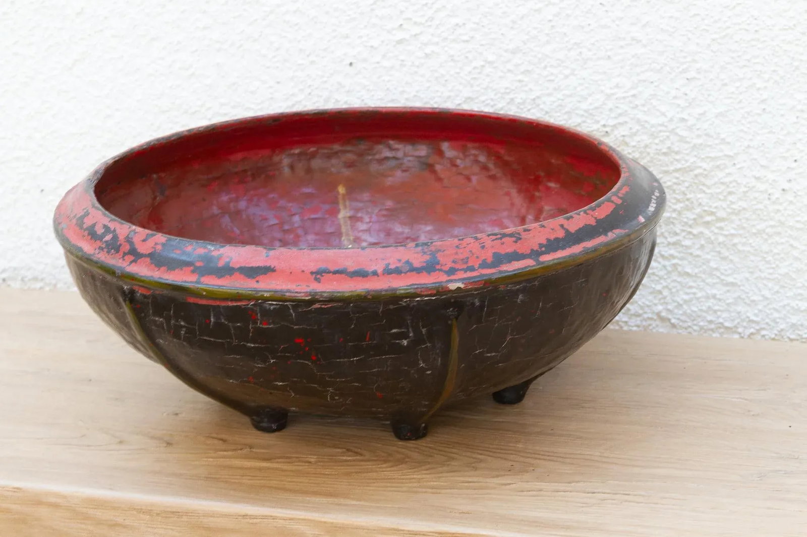 A Finely Woven Black & Red Burmese Basket - 6