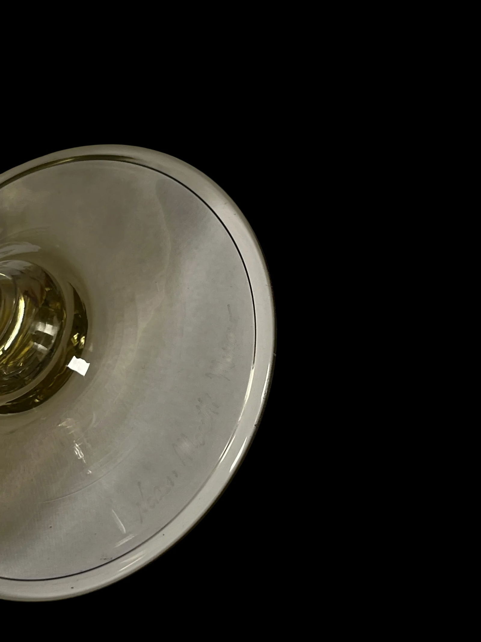 Vintage 1970s Signed Nason Moretti Murano Champagne Flutes With Grape Cluster Stems Gold Infused - A - 6