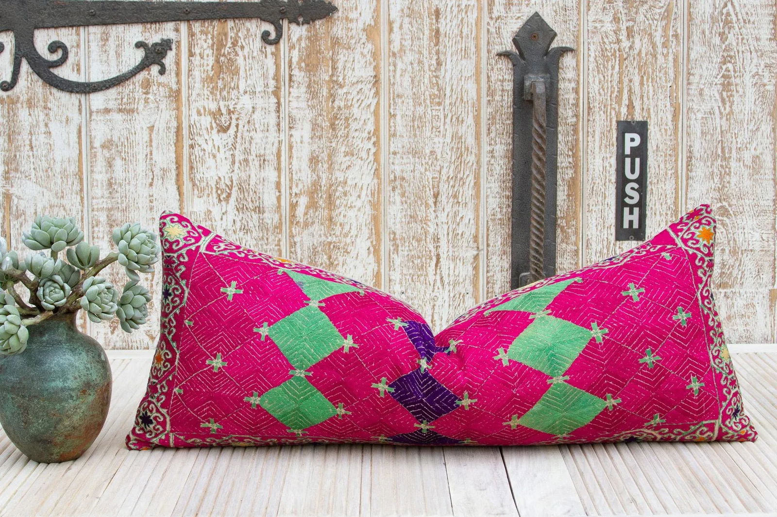 Antique Zena Sindh Silk Pillow - 3