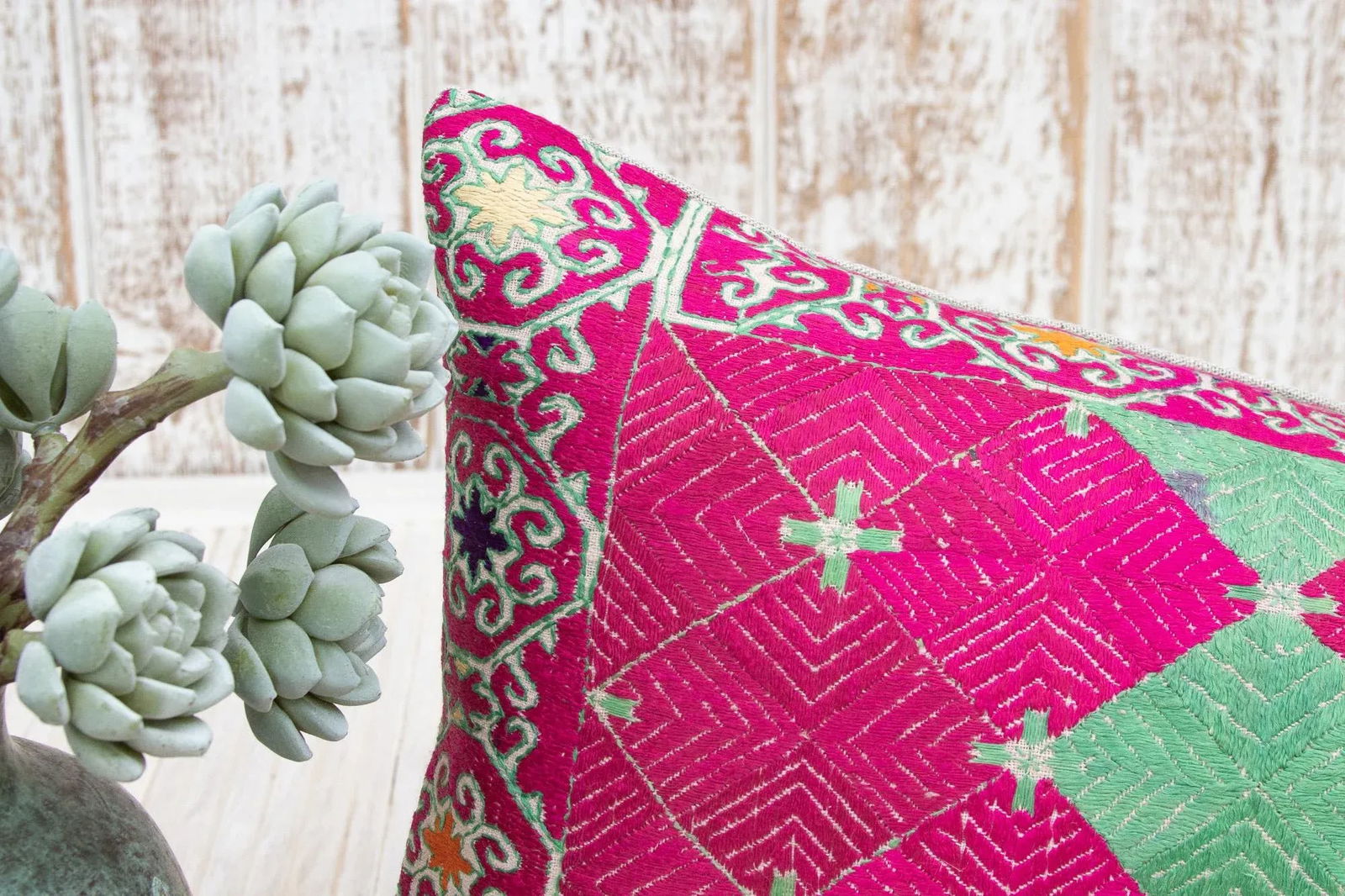 Antique Zena Sindh Silk Pillow - 5