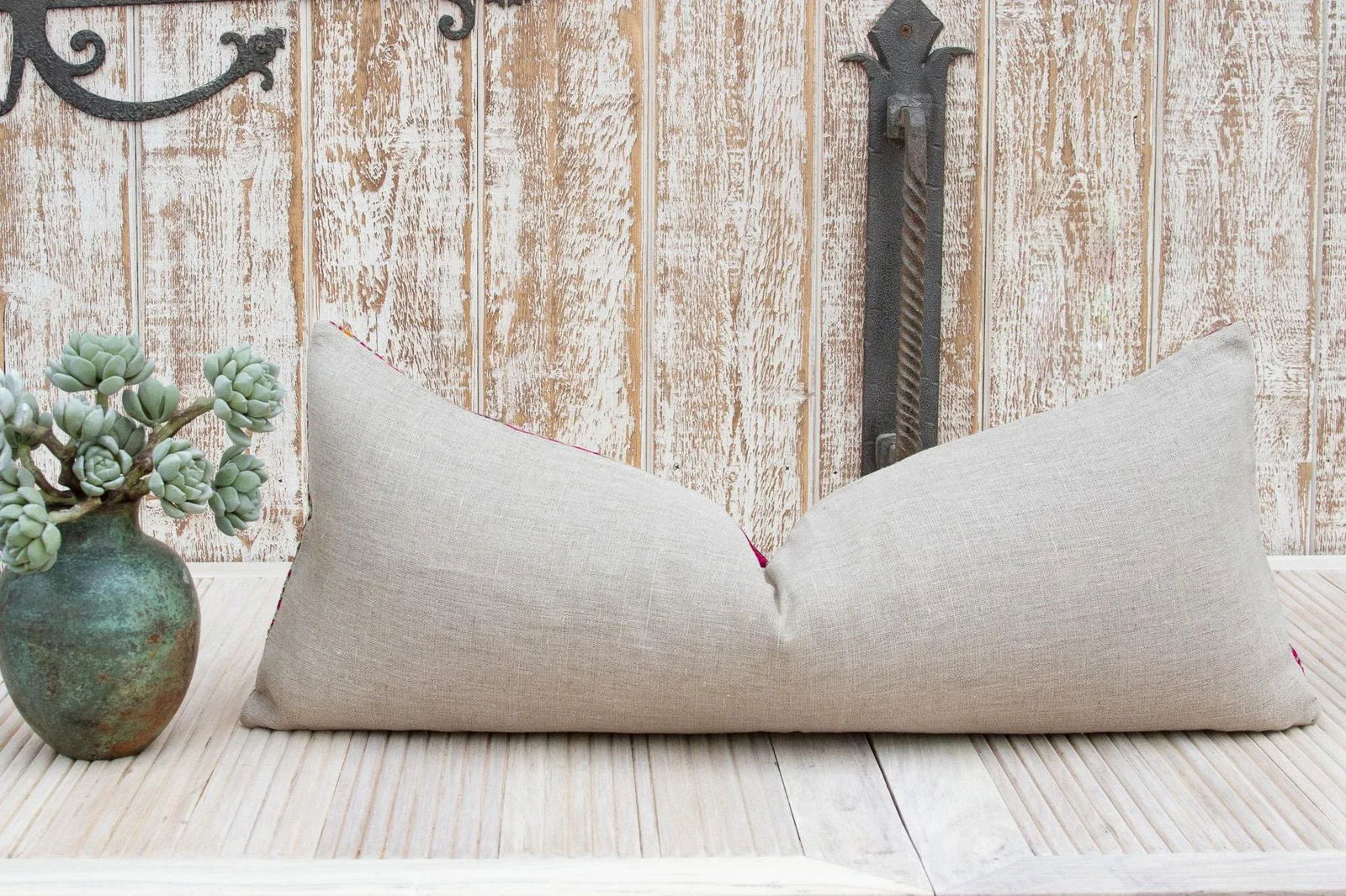 Antique Zena Sindh Silk Pillow - 8