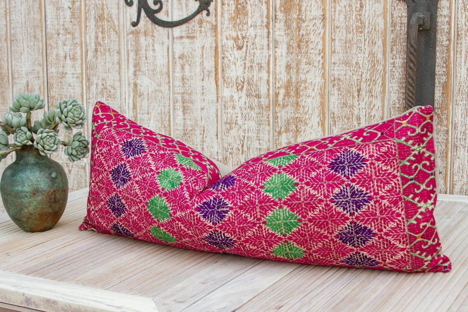 Antique Leilah Sindh Silk Pillow - 3