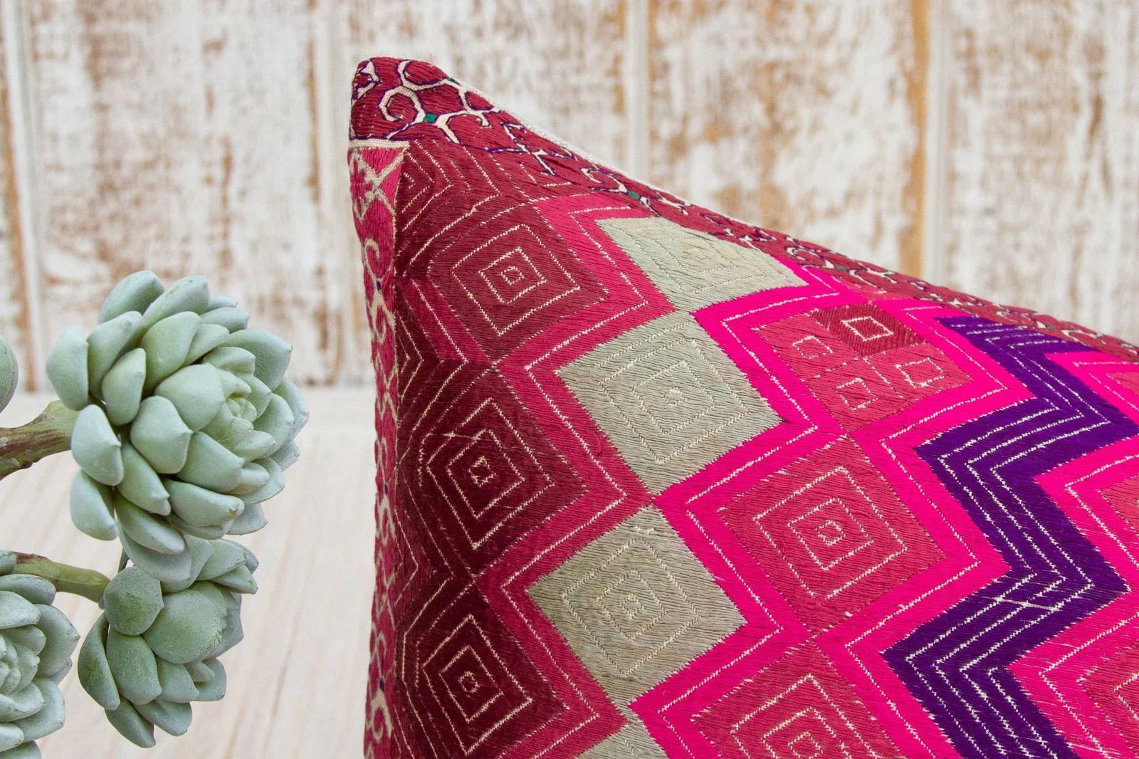 Antique Barlin Sindh Silk Pillow - 4