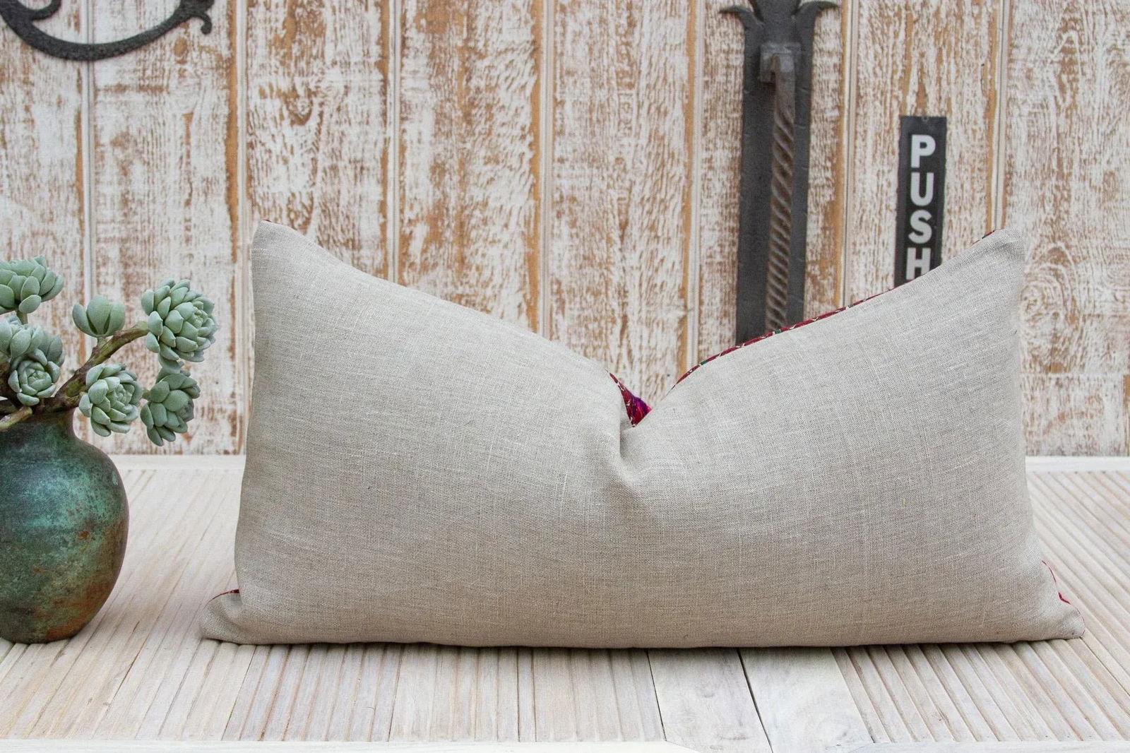 Antique Barlin Sindh Silk Pillow - 7