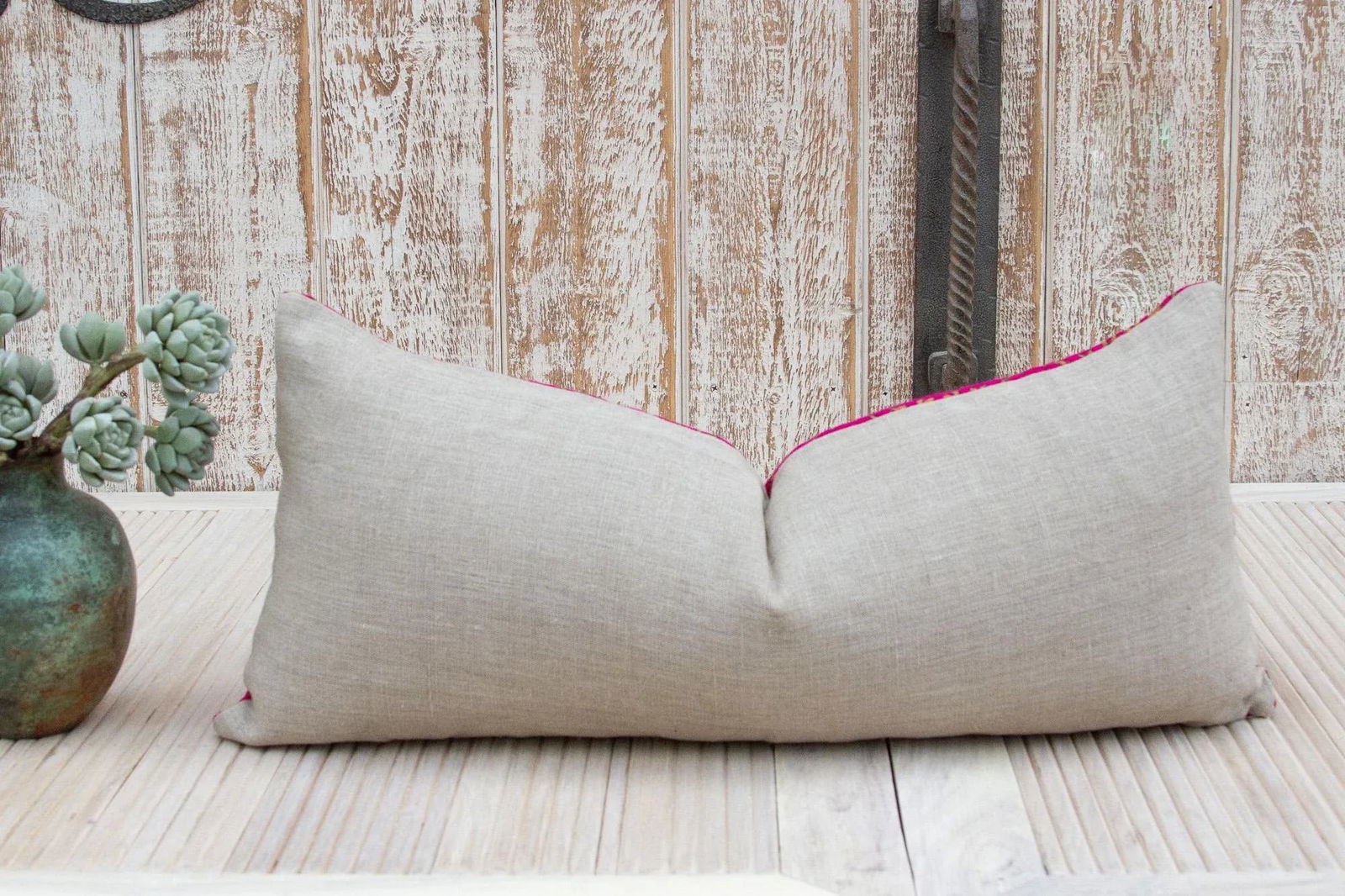 Antique Nadeer Sindh Silk Pillow - 6