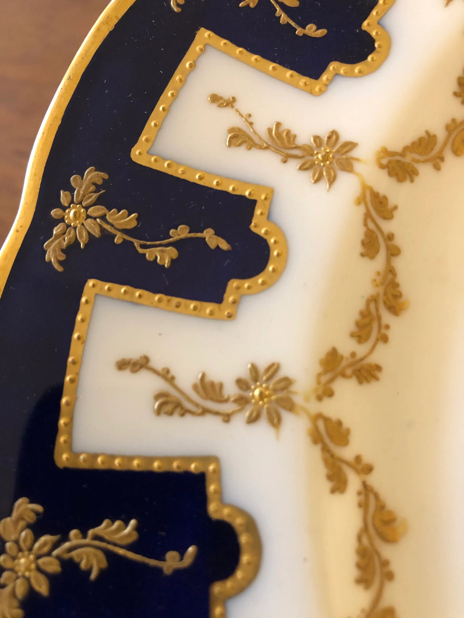 Antique Ovington Brothers English Porcelain Dinner Plates -Set of 12 - 7