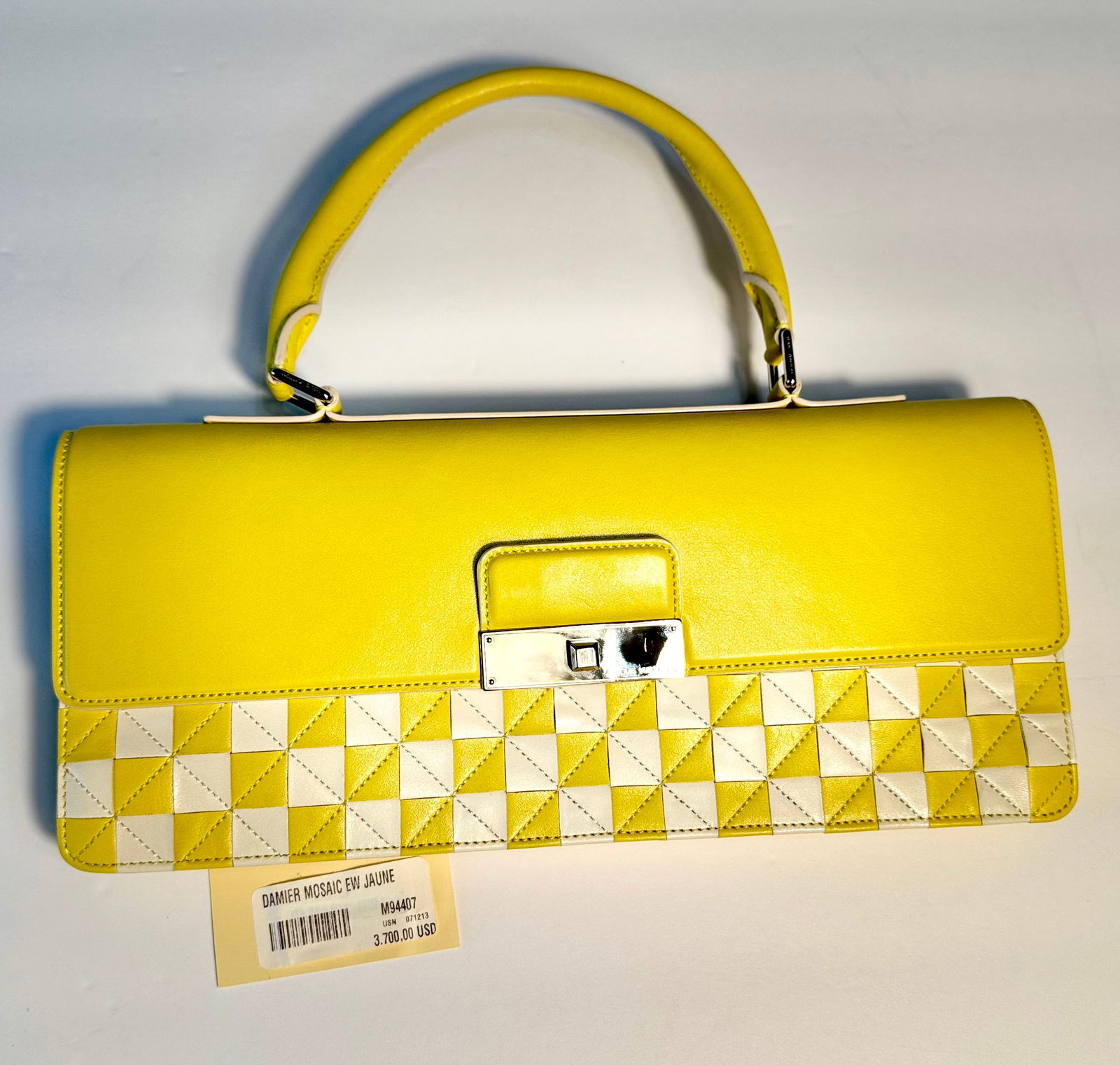Louis Vuitton Damier Mosaic Ew Jayne Yellow Handbag M94407 - 6