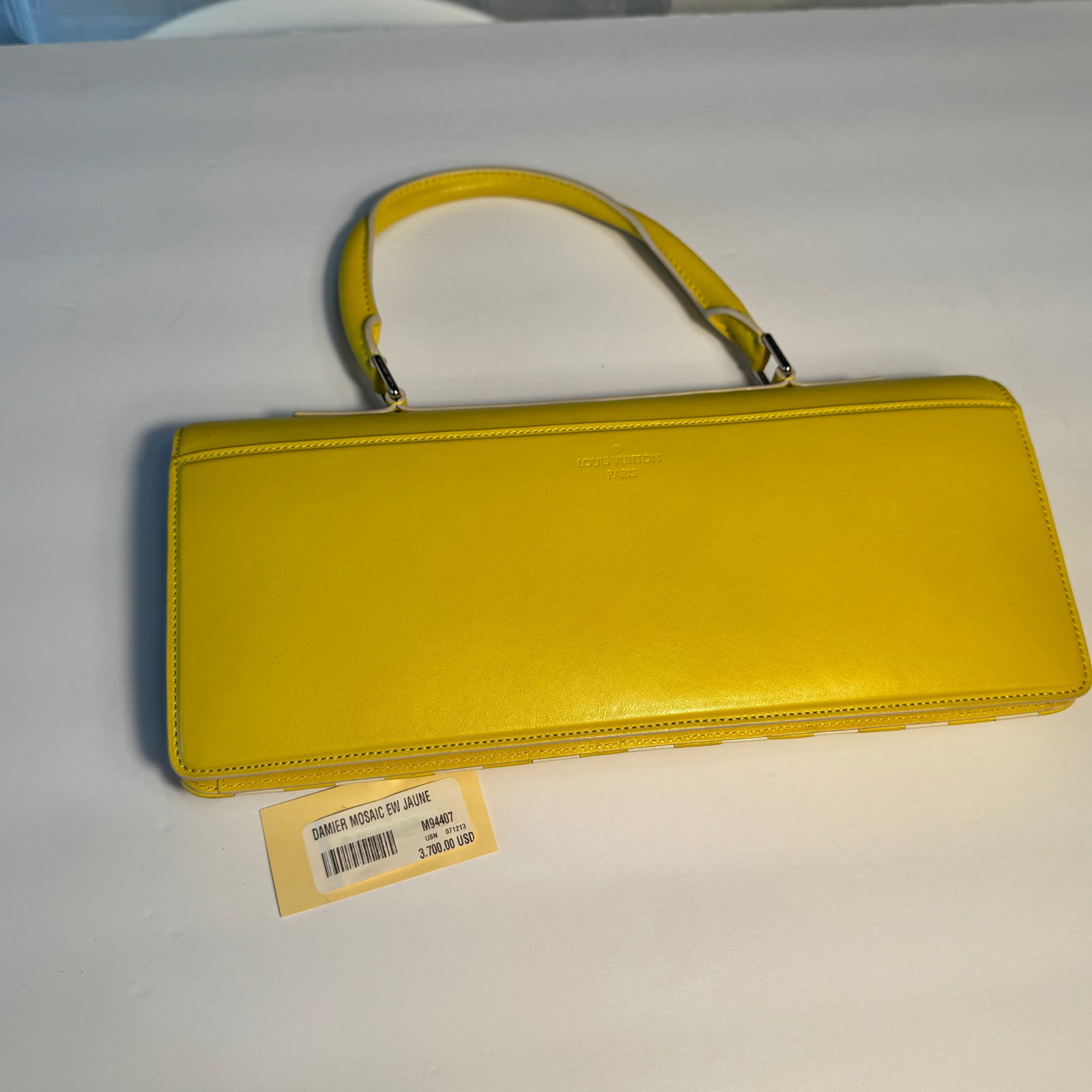 Louis Vuitton Damier Mosaic Ew Jayne Yellow Handbag M94407 - 7