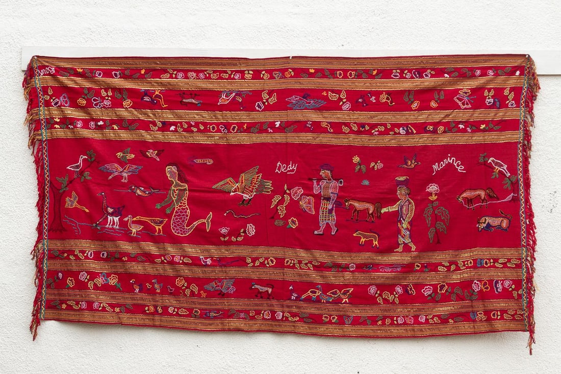 Antique Indonesian Narrative Story Cloth - 8