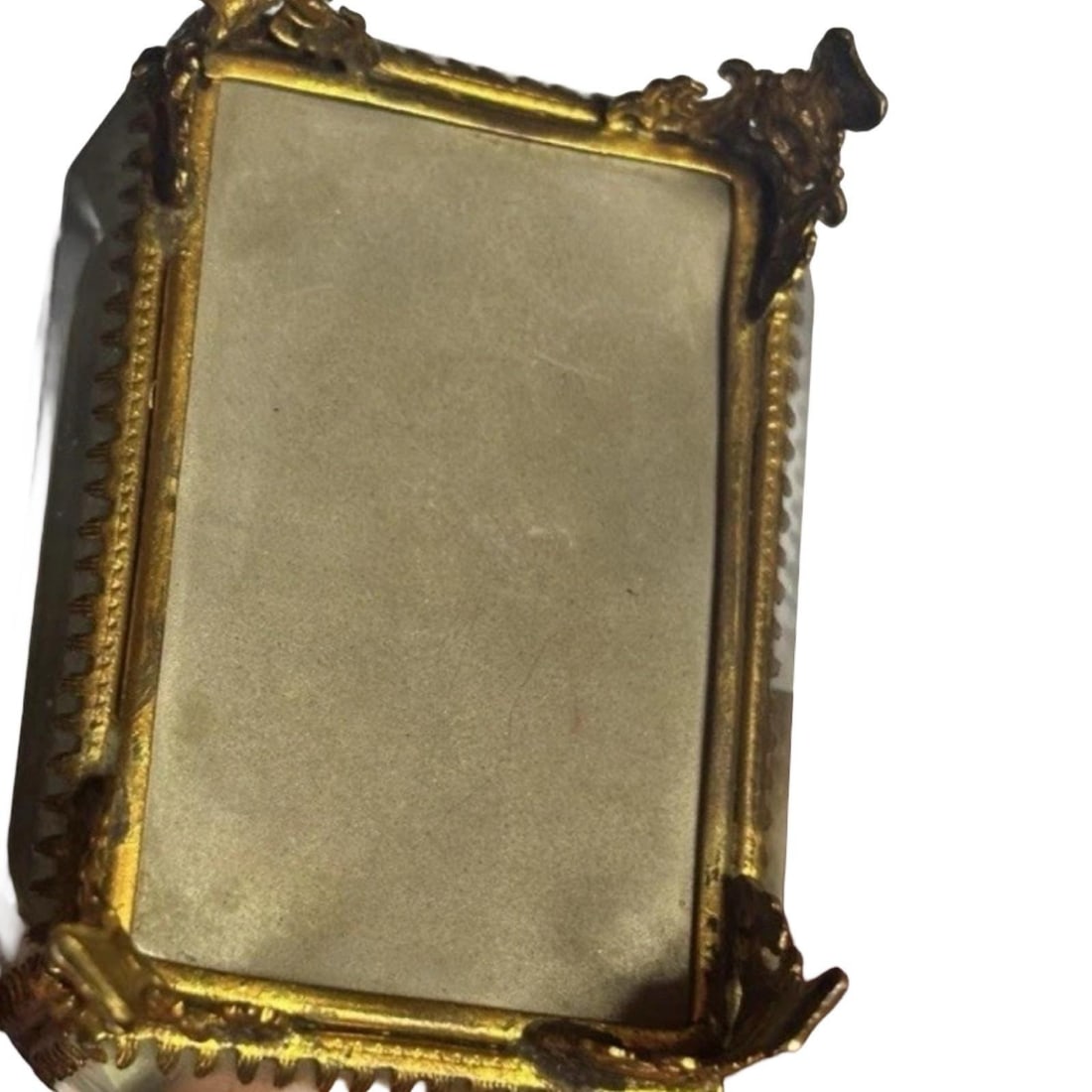 La Madeleine Scene Antique Paris Souvenir Glass Jewelry Box Casket, C. 1900 - 5