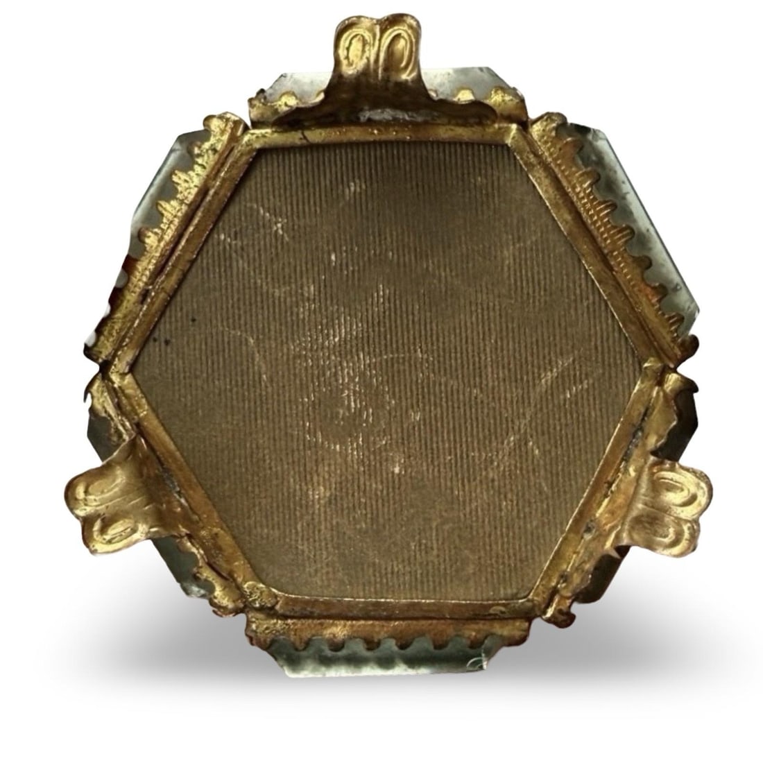 Antique Eiffel Tower Ormolu Jewelry Casket, Photographic Glass Souvenir Box With Iridescent Inlays, - 7