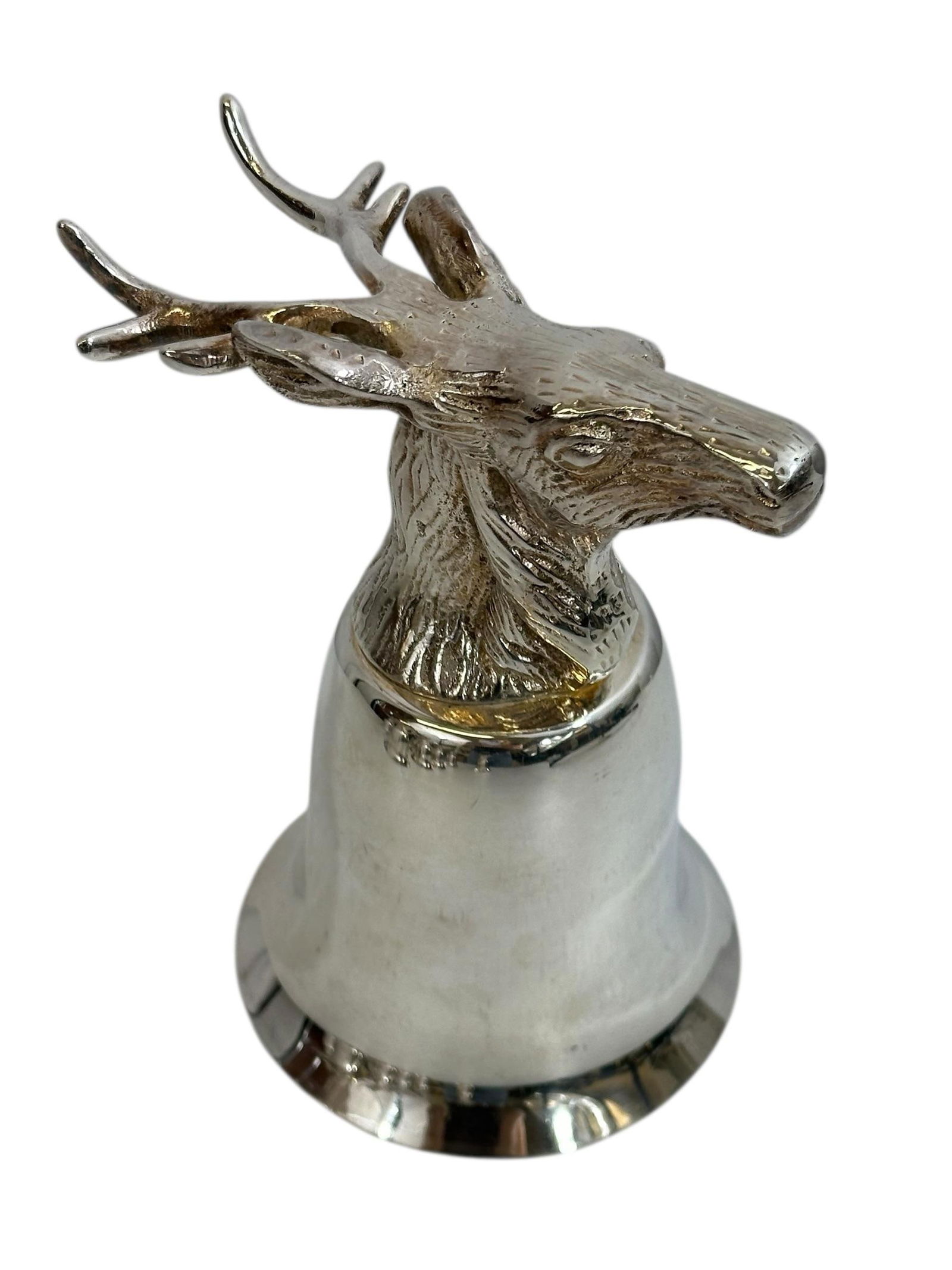 Mid 20th Century Set of 10 Silver Plate Elk Stirrup Cups - 5