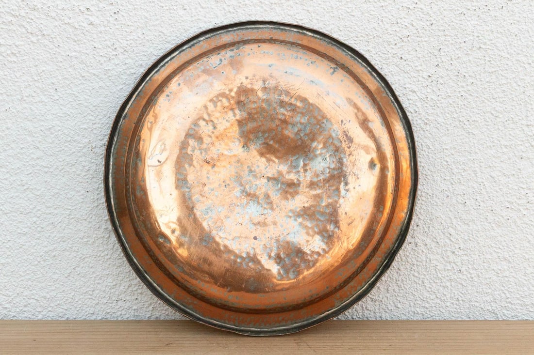 Antique Finely Engraved Copper Tray - 3