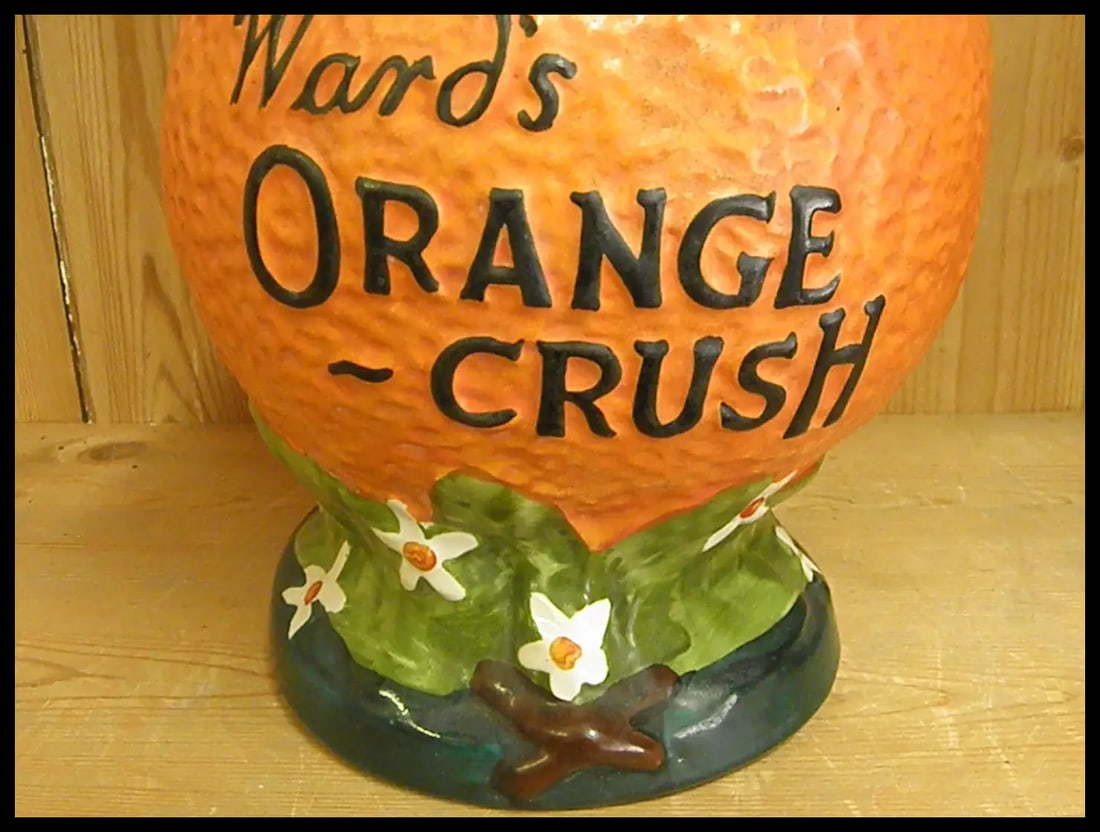 Hard to Find 1910-20s WardÂ’s Orange Crush Syrup Dispenser - 5