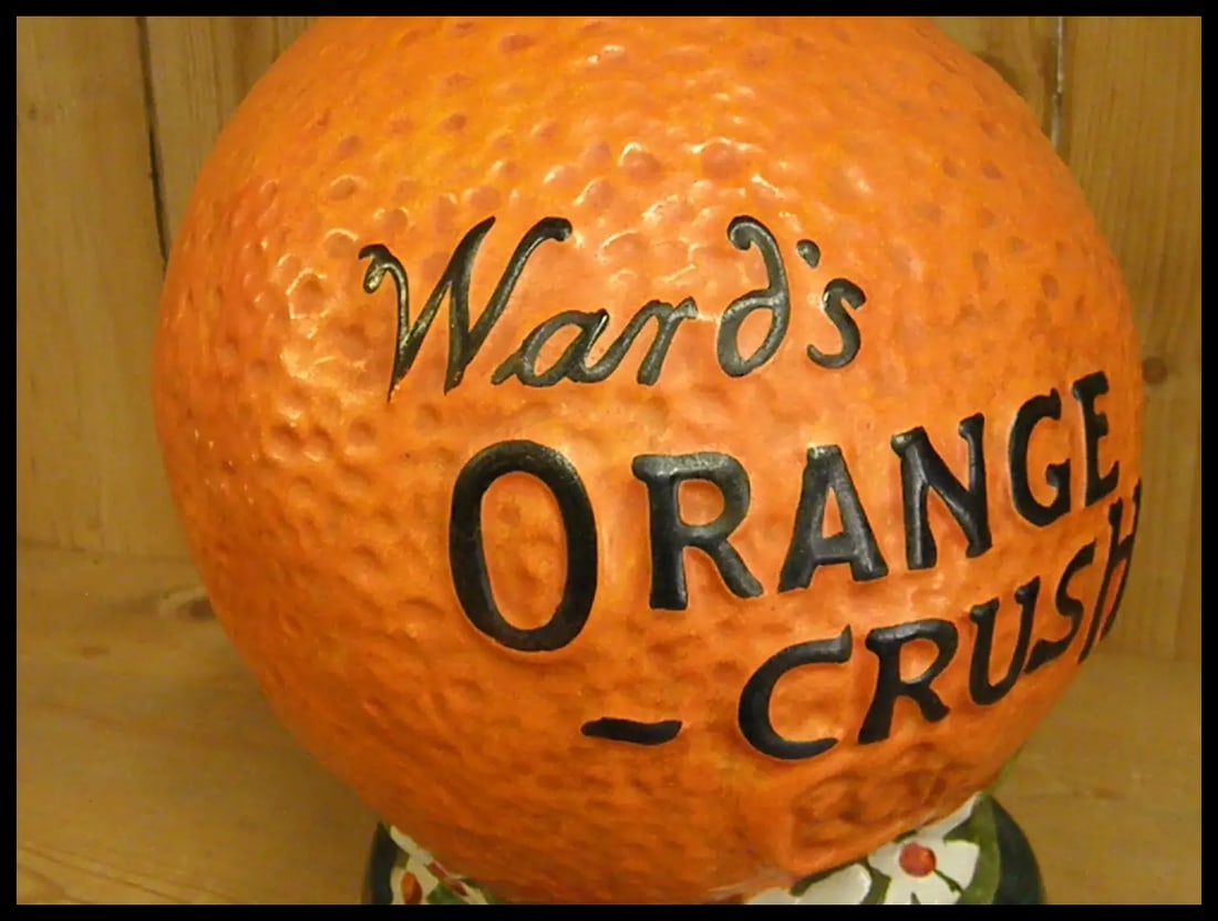 Hard to Find 1910-20s WardÂ’s Orange Crush Syrup Dispenser - 7