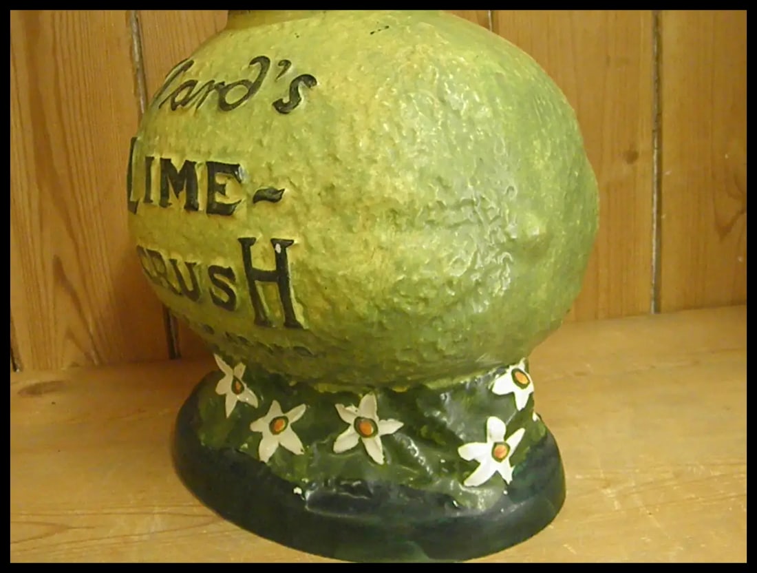Rare 1910-20s WardÂ’s Lime Crush Syrup Dispenser - 14