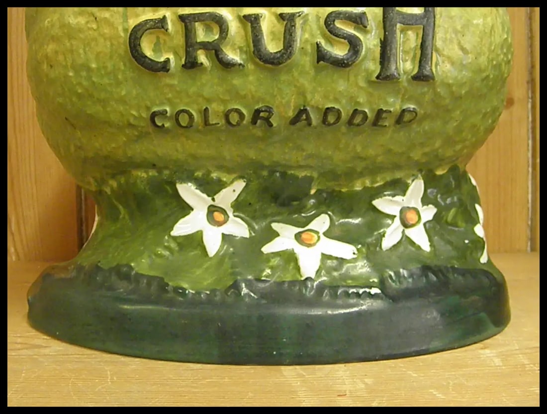 Rare 1910-20s WardÂ’s Lime Crush Syrup Dispenser - 4