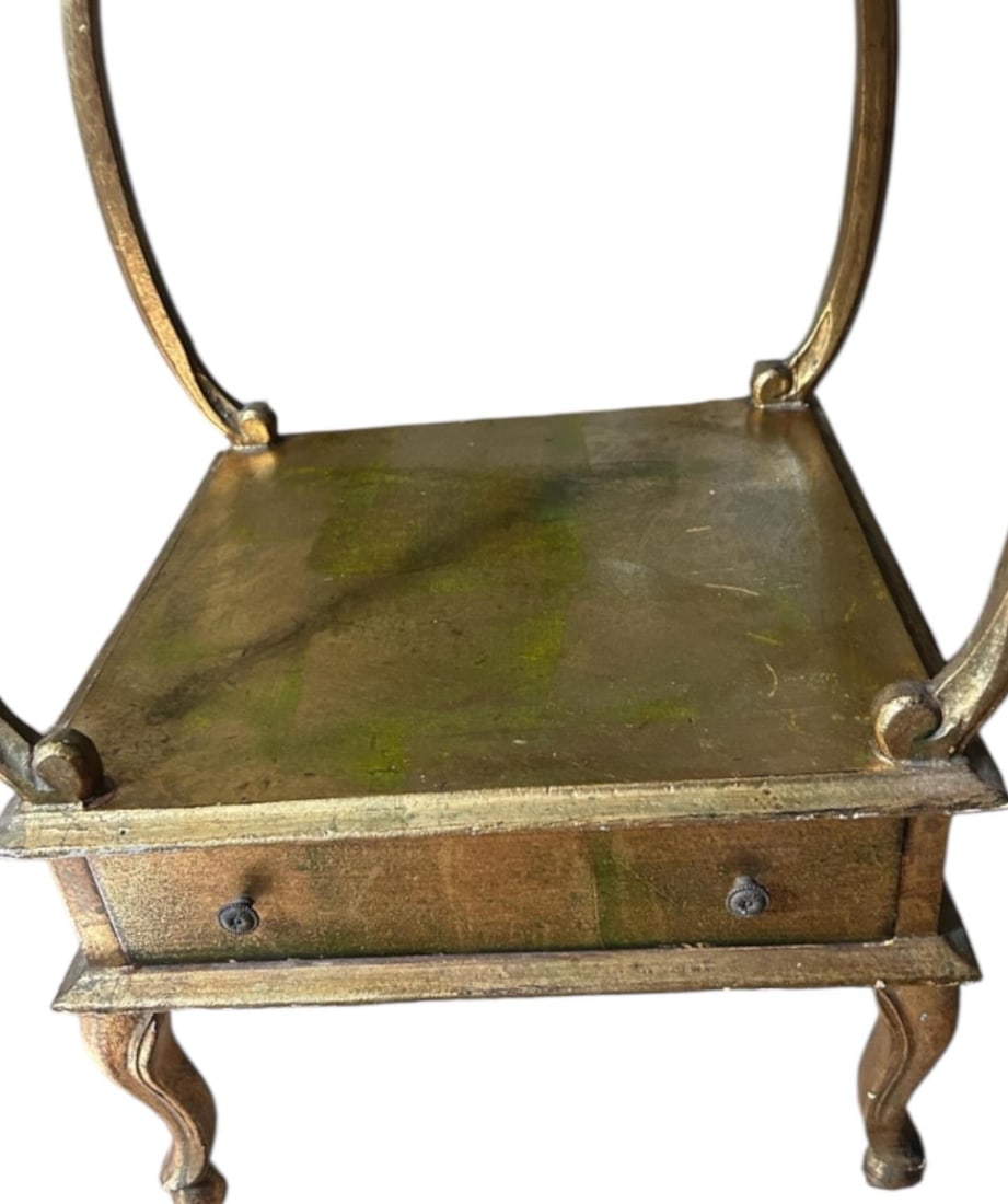 1960s Florentine Gold Wood Etagere Midcentury - 6